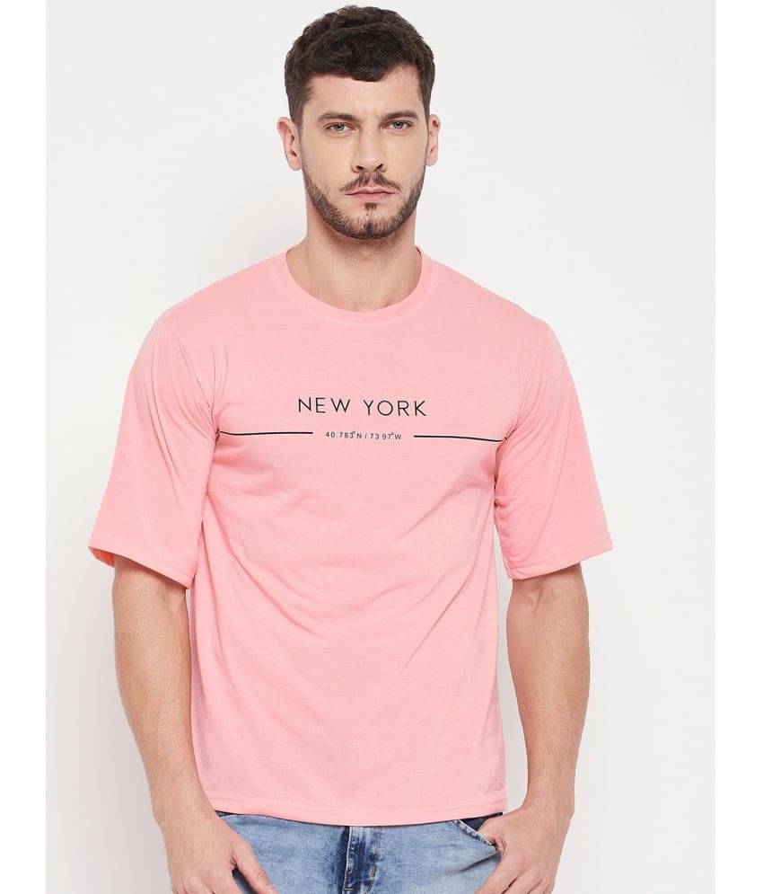 AUSTIZ Pack of 1 Cotton Blend Regular Fit Men's T-Shirt ( Peach ) AUSTIZ Pack of 1 Cotton Blend Regular Fit Men's T-Shirt ( Peach )