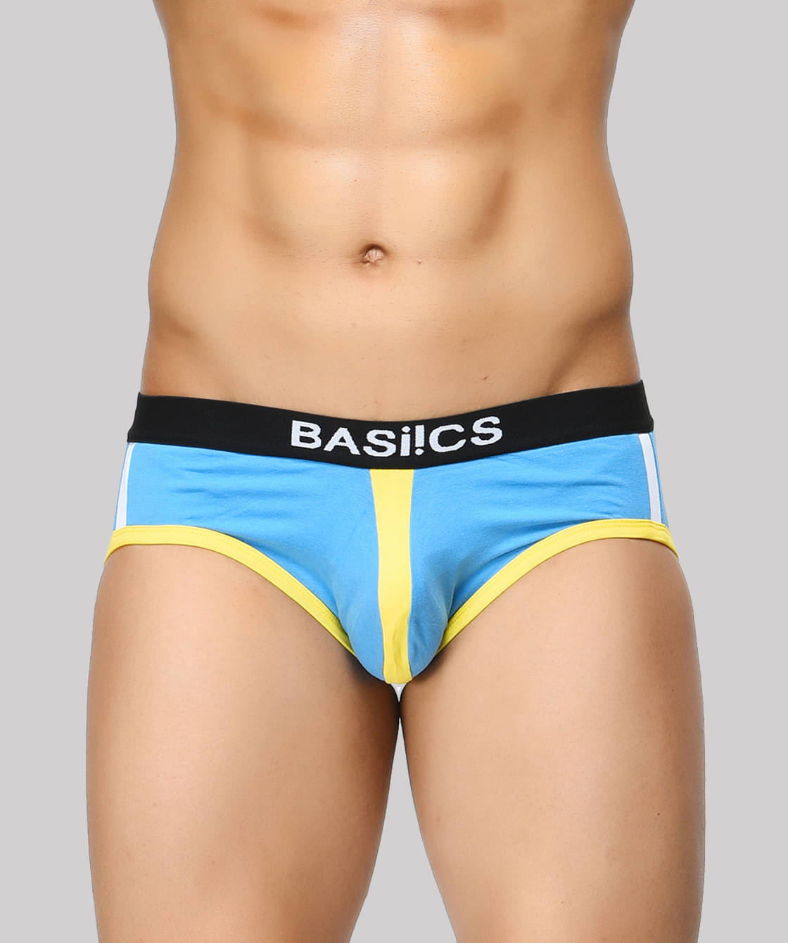 BASIICS By La Intimo Pack of 1 Spandex Briefs For Men's ( Blue ) BASIICS By La Intimo Pack of 1 Spandex Briefs For Men's ( Blue )