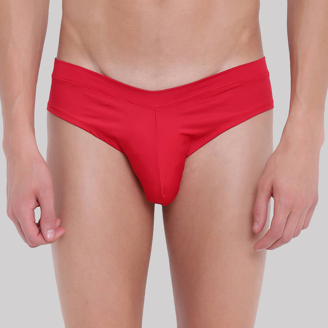     			BASIICS By La Intimo Pack of 1 Polyester Briefs For Men's ( Red )