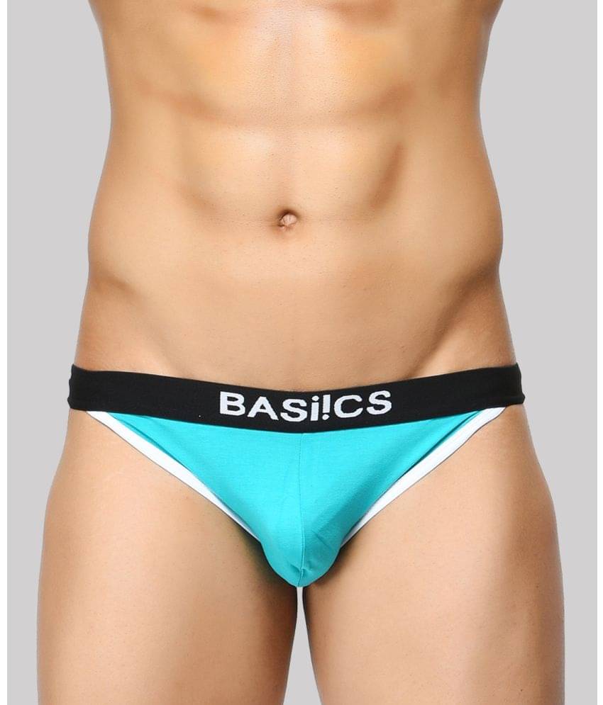 BASIICS By La Intimo Pack of 1 Spandex Bikini For Men's ( Turquoise ) BASIICS By La Intimo Pack of 1 Spandex Bikini For Men's ( Turquoise )