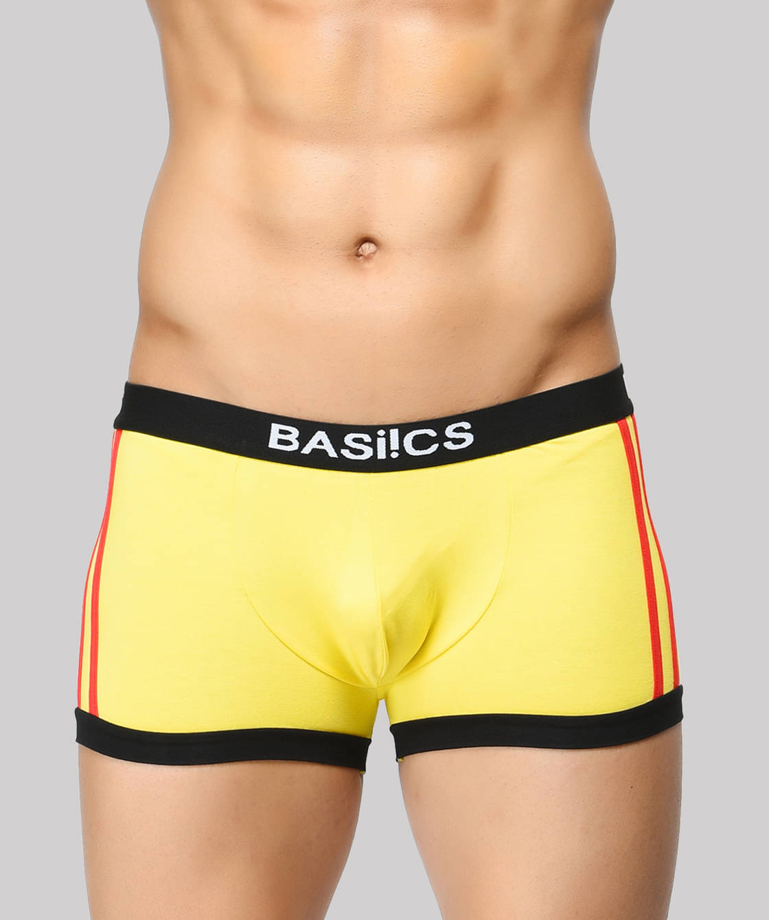 BASIICS By La Intimo Pack of 1 Spandex Trunks For Men's ( Yellow ) BASIICS By La Intimo Pack of 1 Spandex Trunks For Men's ( Yellow )