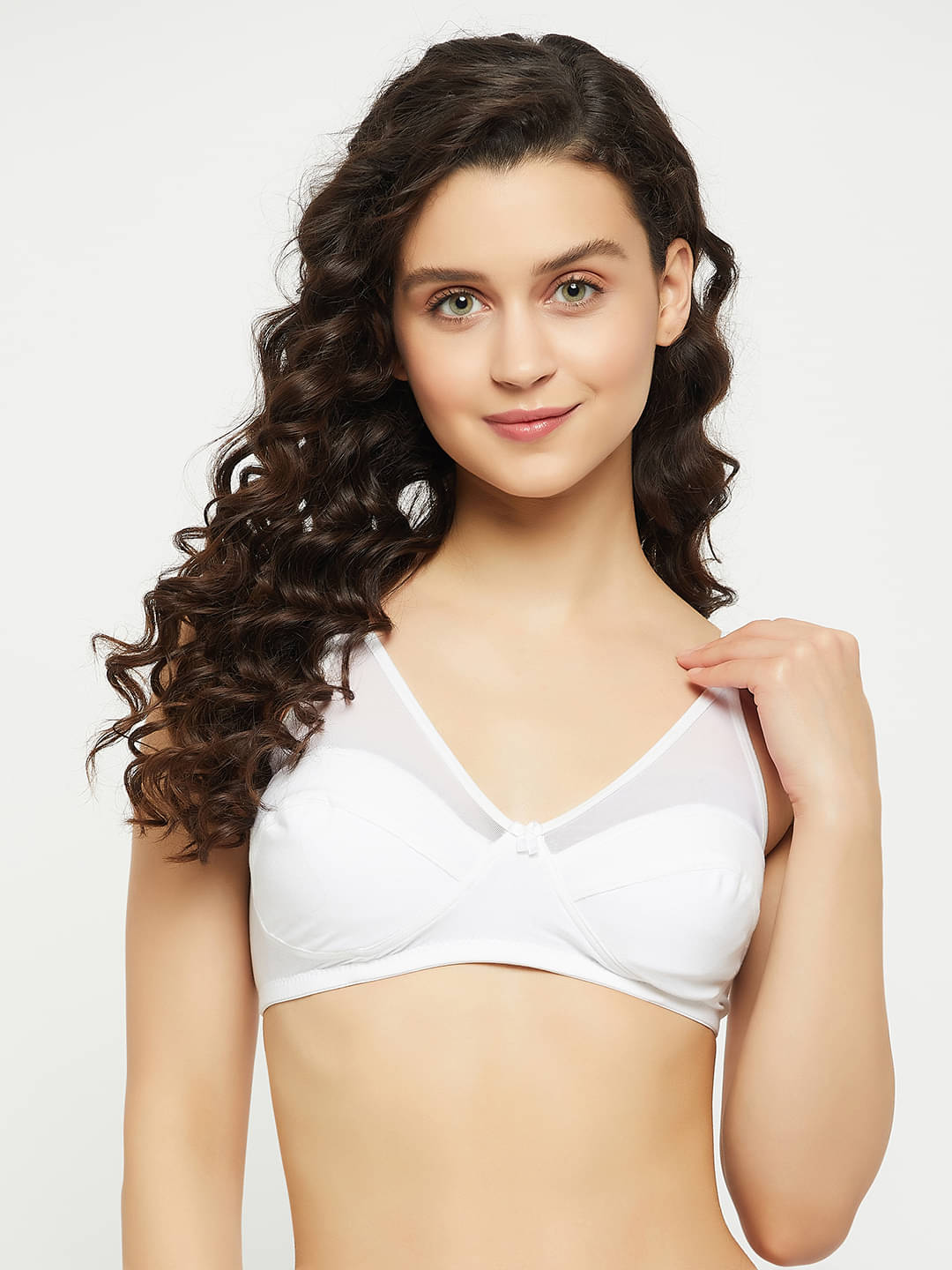 Clovia Cotton Non Padded Women's Everyday Bra ( White ) Clovia Cotton Non Padded Women's Everyday Bra ( White )