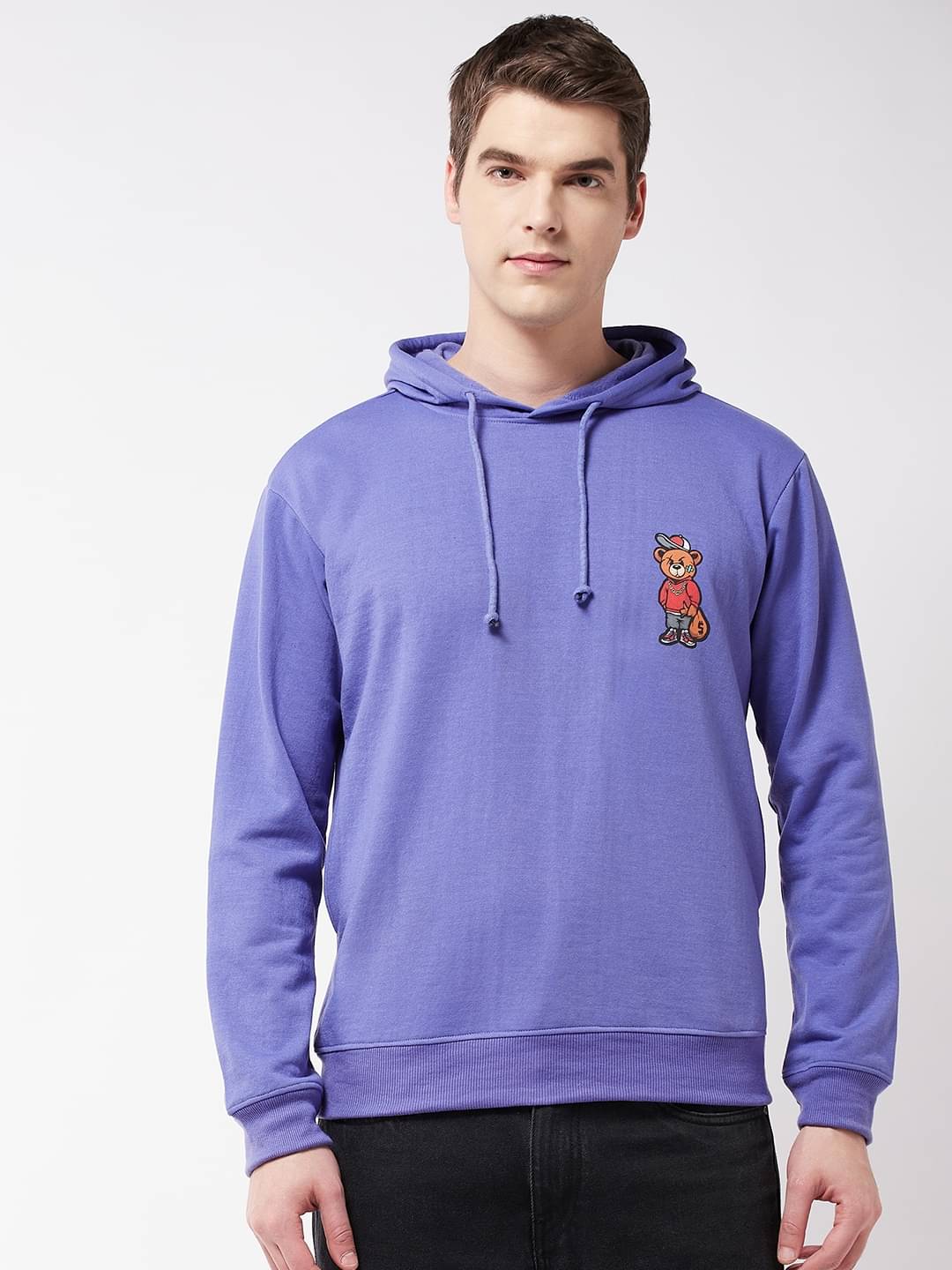 Gritstones - Blue Fleece Regular Fit Men's Sweatshirt ( Pack of 1 ) Gritstones - Blue Fleece Regular Fit Men's Sweatshirt ( Pack of 1 )