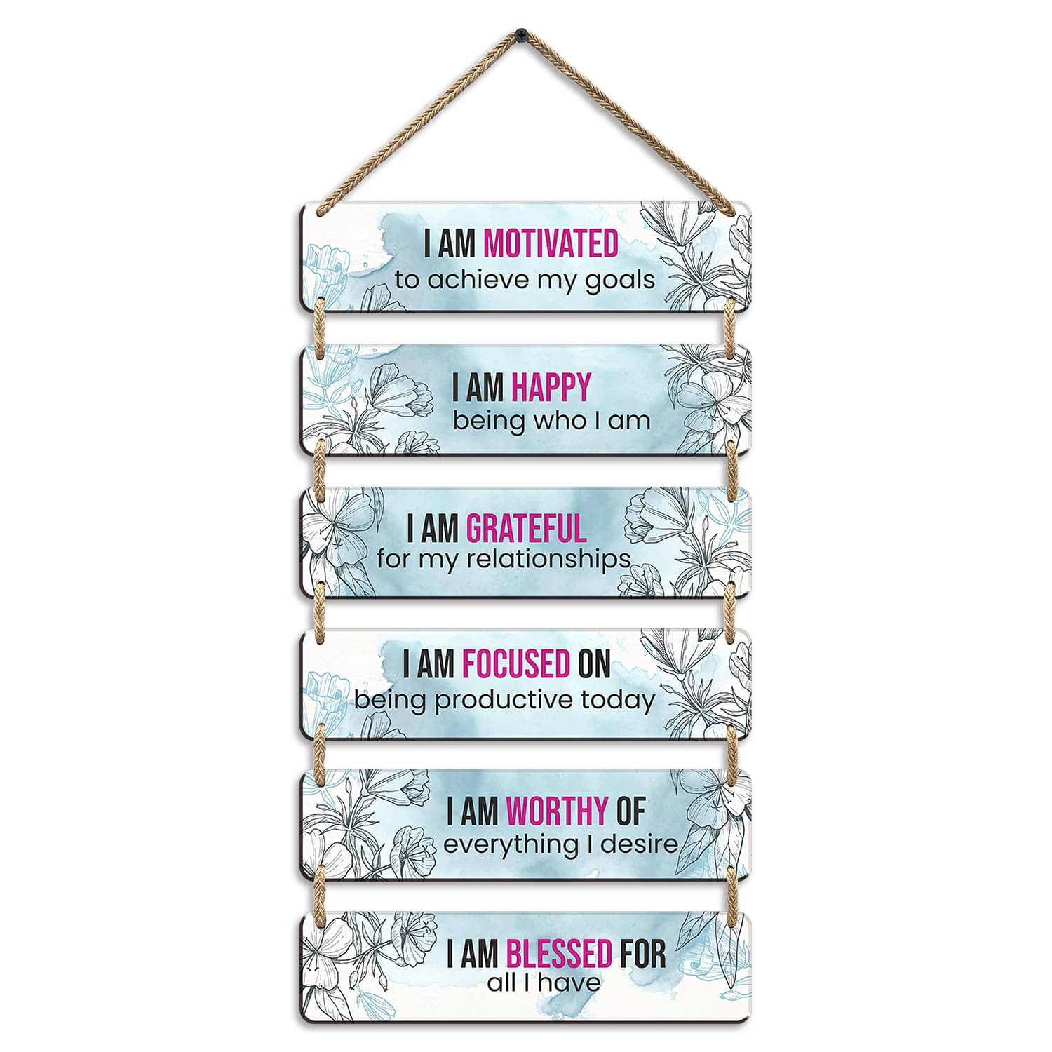     			Suveharts Wood Rectangular Decoratives Panel Multi - Pack of 1