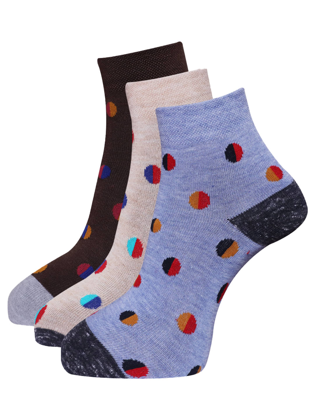 Dollar - Multicolor Cotton Women's Ankle Length Socks ( Pack of 3 )     			Dollar - Multicolor Cotton Women's Ankle Length Socks ( Pack of 3 )
