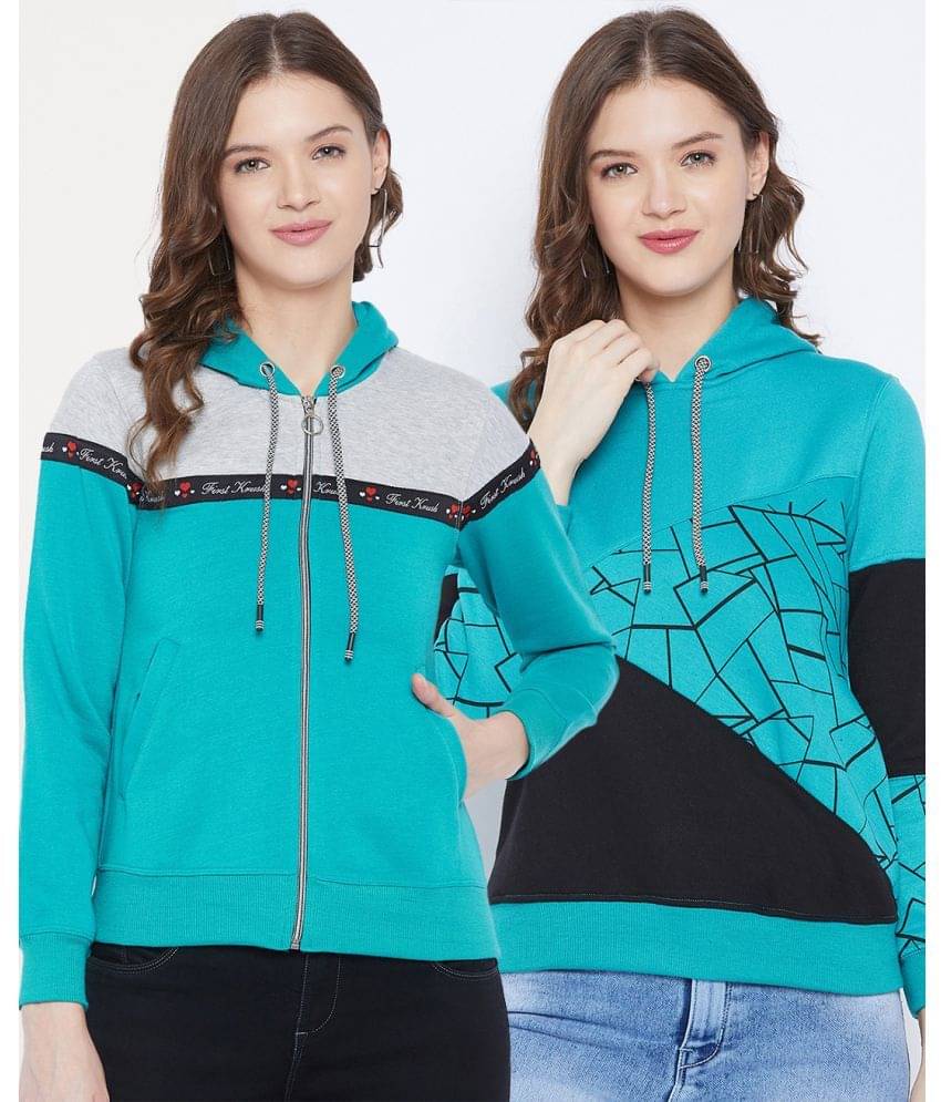 First Krush Women Fleece Hooded Sweatshirt ( Multi Color ) First Krush Women Fleece Hooded Sweatshirt ( Multi Color )
