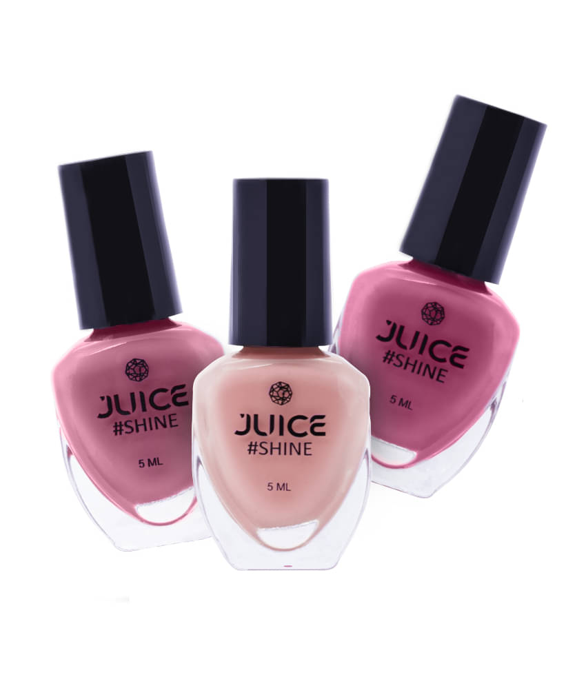     			Juice - Multi Glossy Nail Polish ( Pack of 3 )