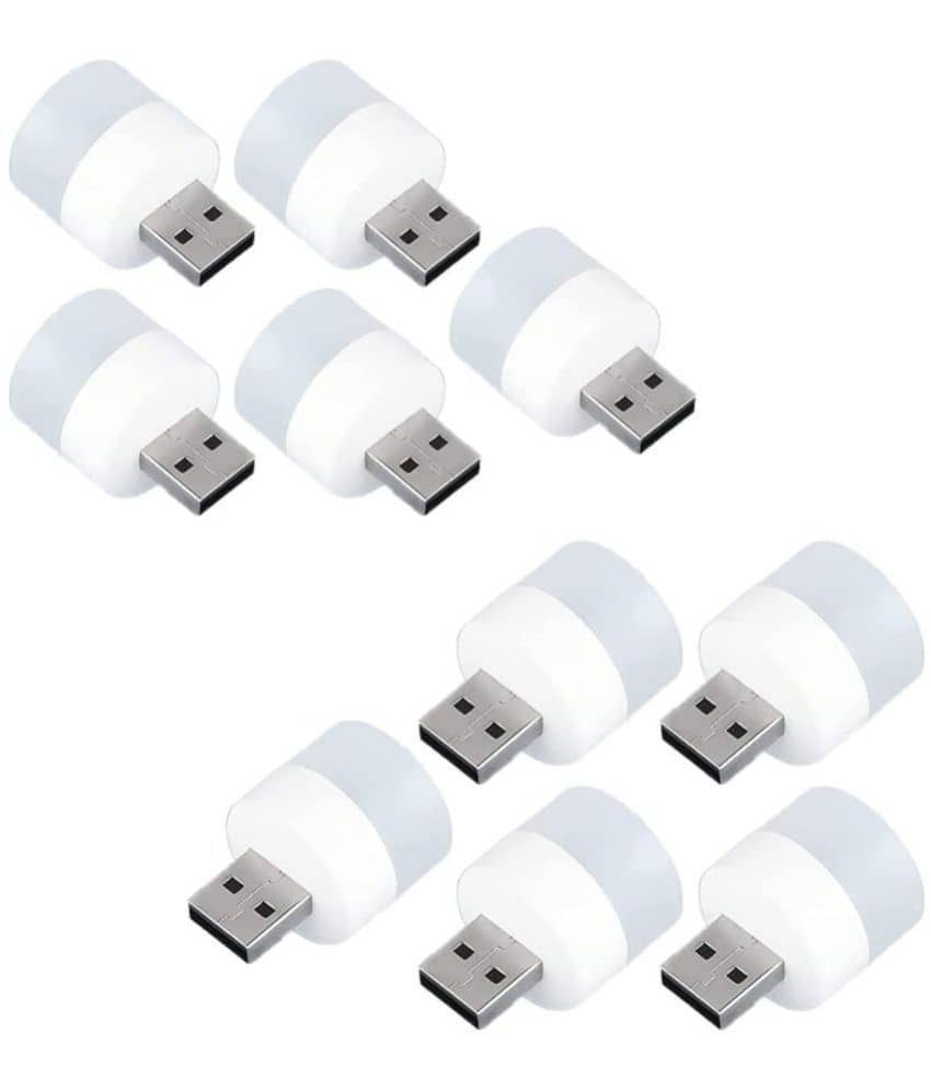 DAJUBHAI - White Night Lamp ( Pack of 10 )