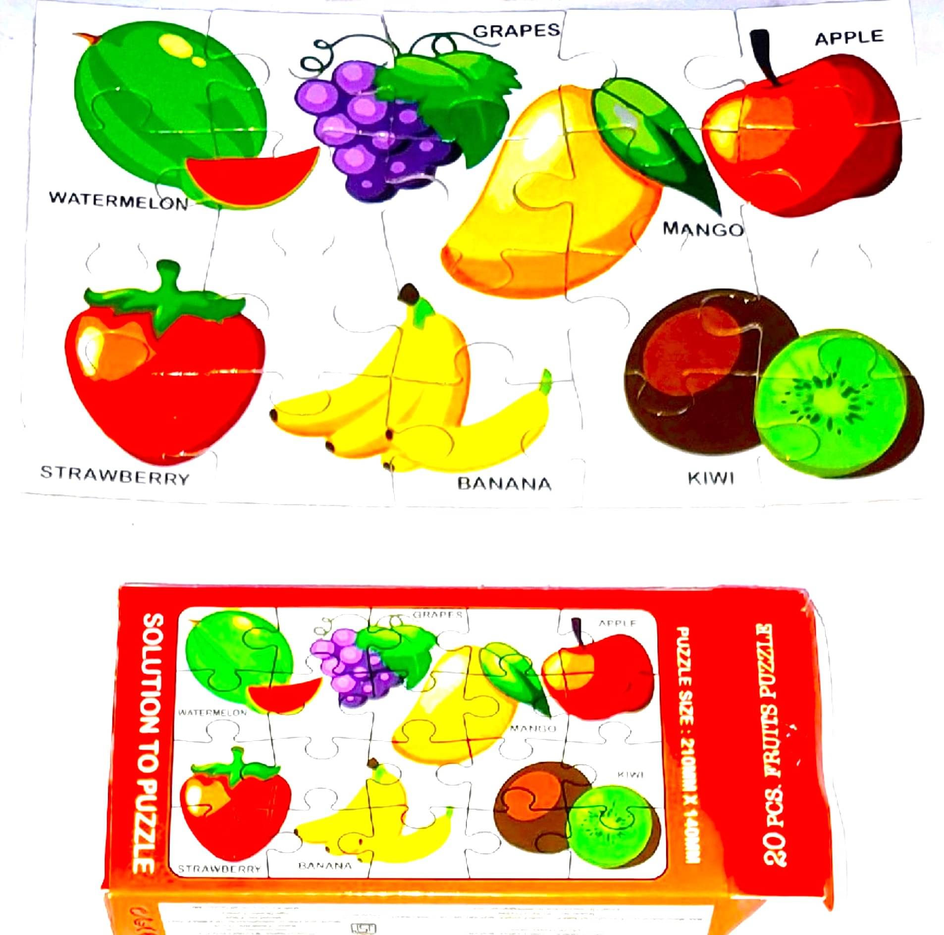     			PETERS PENCE-  Fruits Jigsaw Educational Puzzle For Kids Education