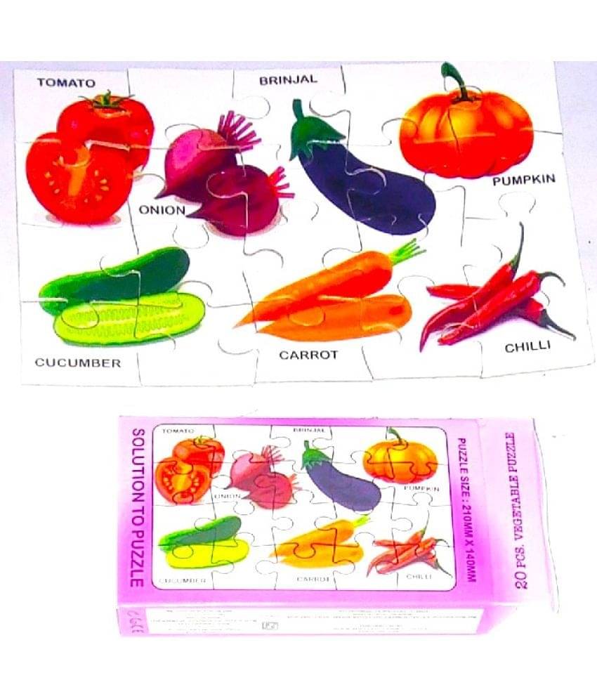     			PETERS PENCE - Vegetable Jigsaw Educational Puzzle For Kids Education