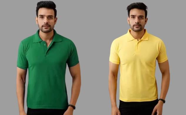 SKYRISE Pack of 2 Cotton Blend Slim Fit Solid Half Sleeves Men's Polo T Shirt ( Multicolor ) SKYRISE Pack of 2 Cotton Blend Slim Fit Solid Half Sleeves Men's Polo T Shirt ( Multicolor )