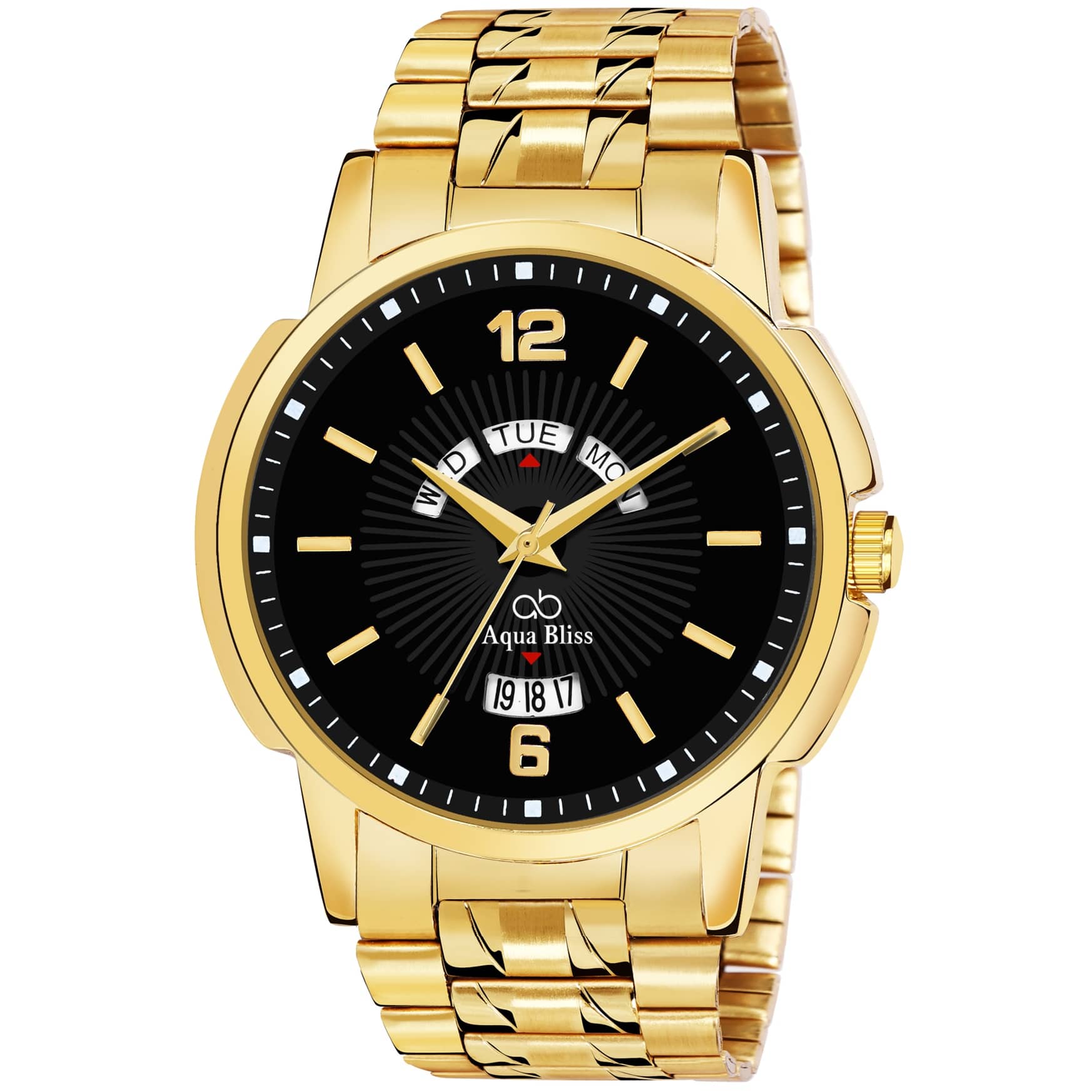 AQUA BLISS - Gold Stainless Steel Analog Men's Watch