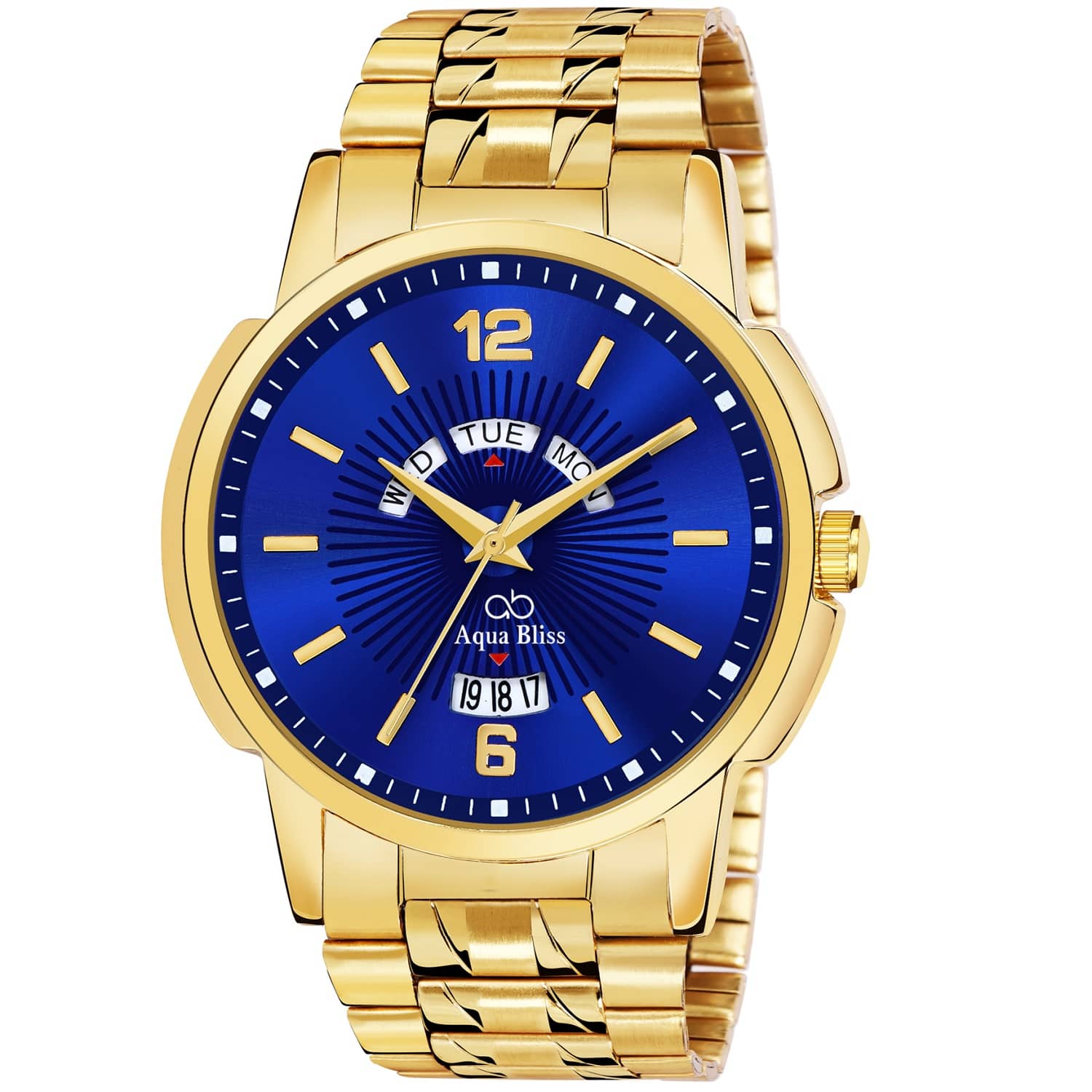 AQUA BLISS - Gold Stainless Steel Analog Men's Watch