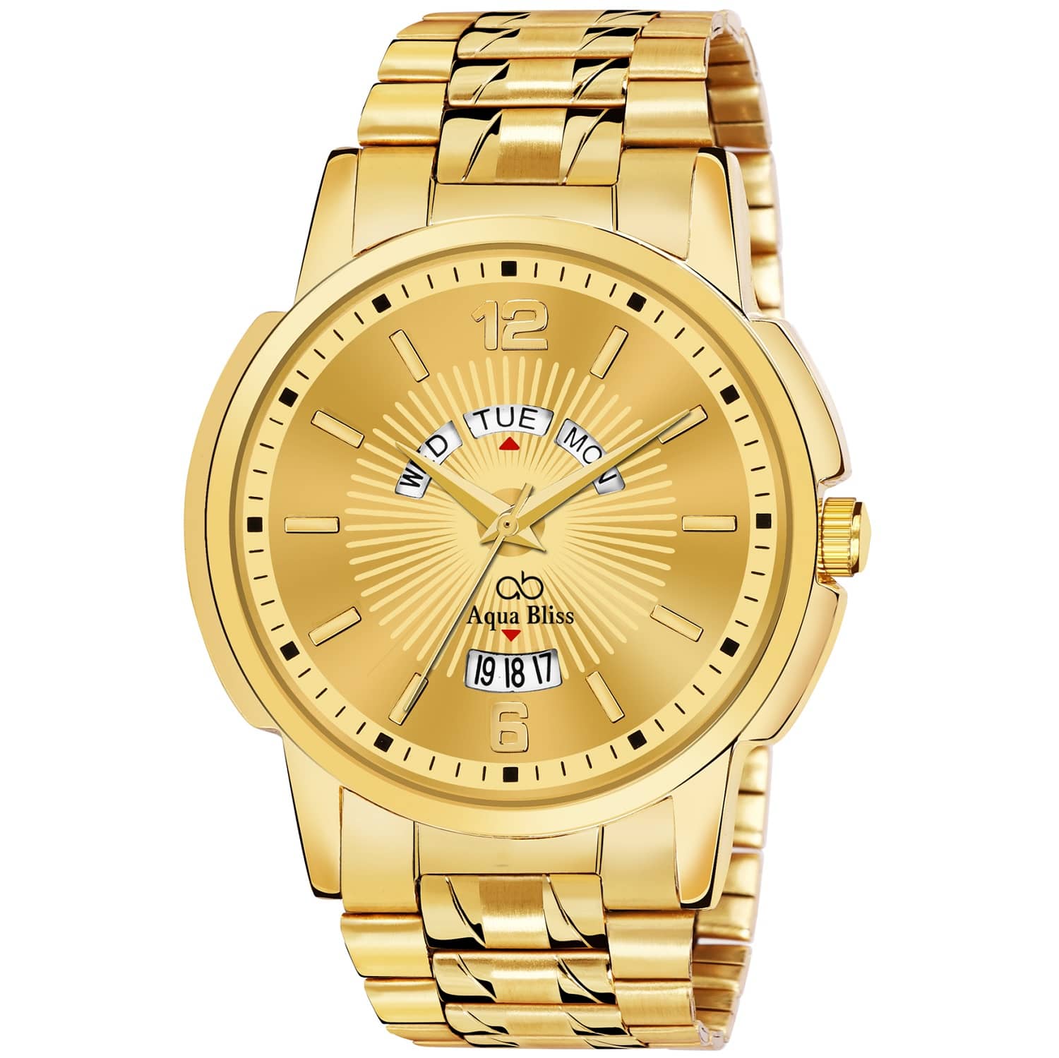 AQUA BLISS - Gold Stainless Steel Analog Men's Watch