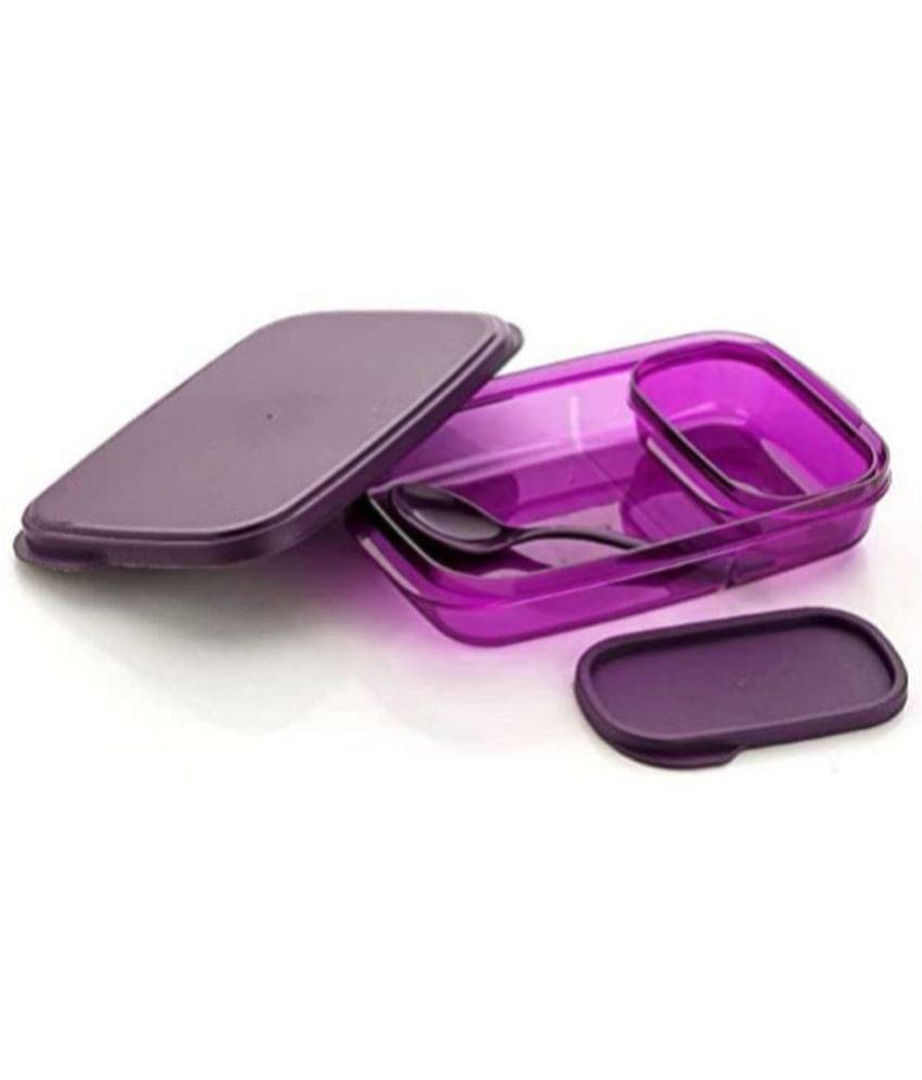     			Analog kitchenware - Kids & Adults Lunch Box / Tiffin Plastic School Lunch Boxes 2 Container ( Pack of 1 )