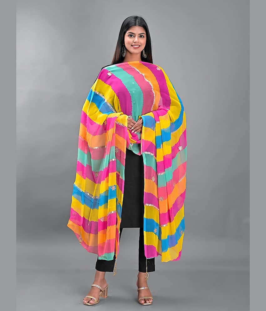 Apratim - Multicoloured Chiffon Women's Dupatta - ( Pack of 1 ) - Dupattas & Shawls | Buy online on ZillyBuy