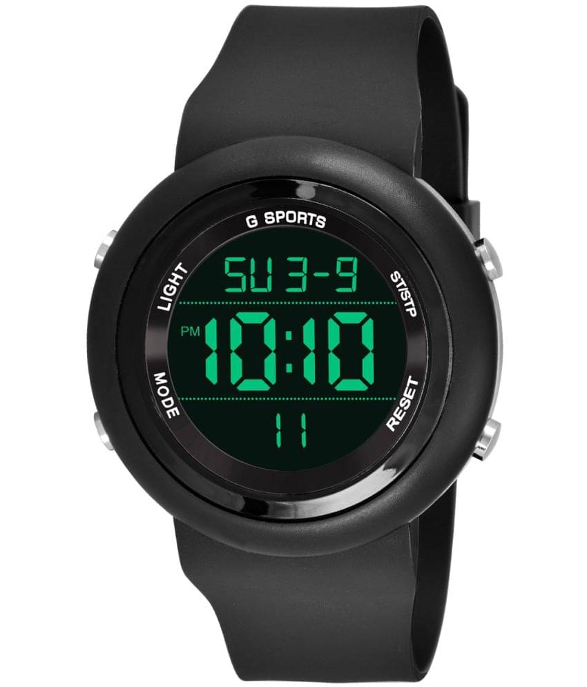     			Cosmic - Black Resin Digital Men's Watch