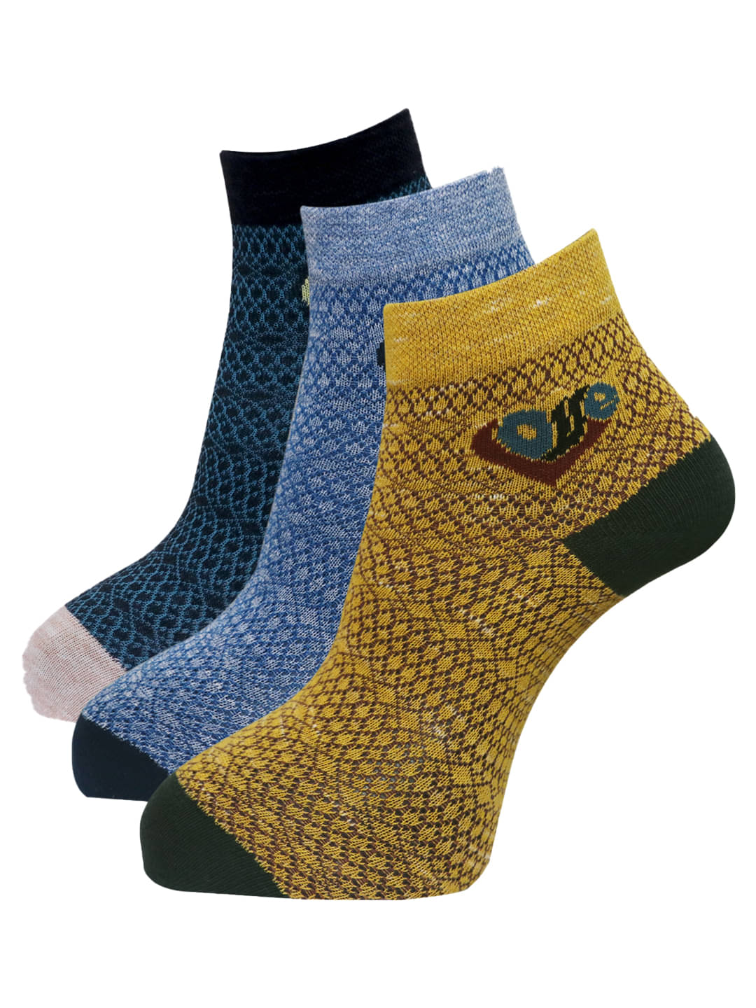 Dollar - Multicolor Cotton Women's Ankle Length Socks ( Pack of 3 )     			Dollar - Multicolor Cotton Women's Ankle Length Socks ( Pack of 3 )