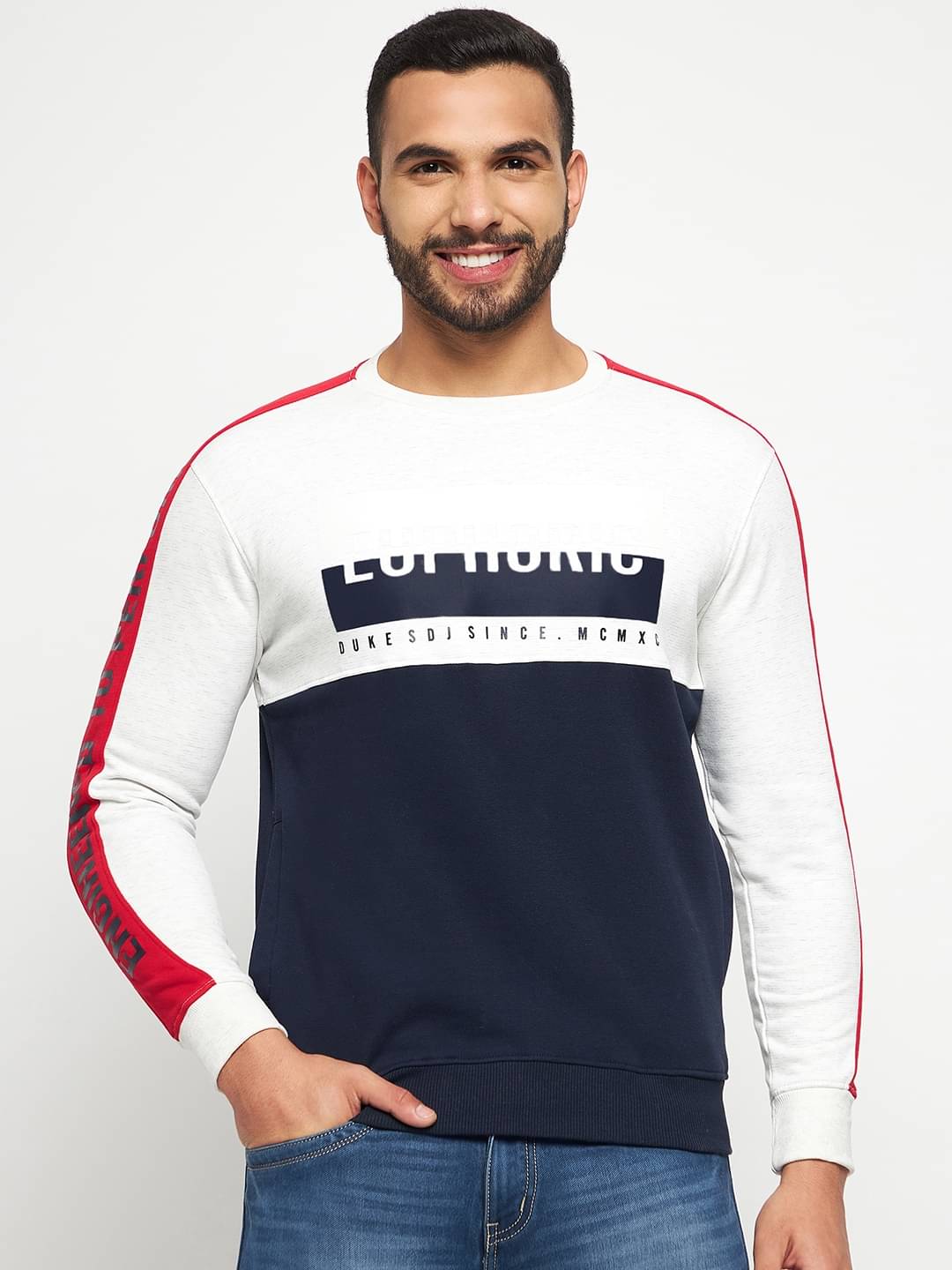 Duke - Multi Fleece Regular Fit Men's Sweatshirt ( Pack of 1 ) Duke - Multi Fleece Regular Fit Men's Sweatshirt ( Pack of 1 )