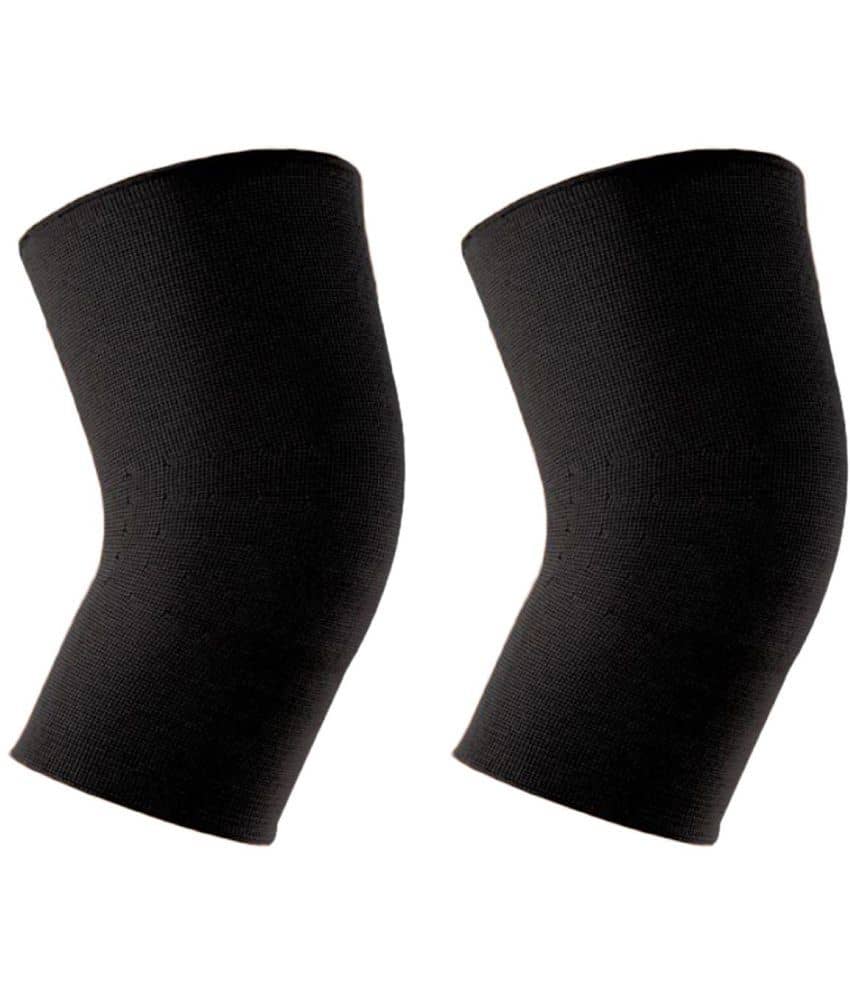 EmmEmm - Black Knee Support ( Pack of 2 ) - Sports and Fitness Equipment | Buy online on ZillyBuy