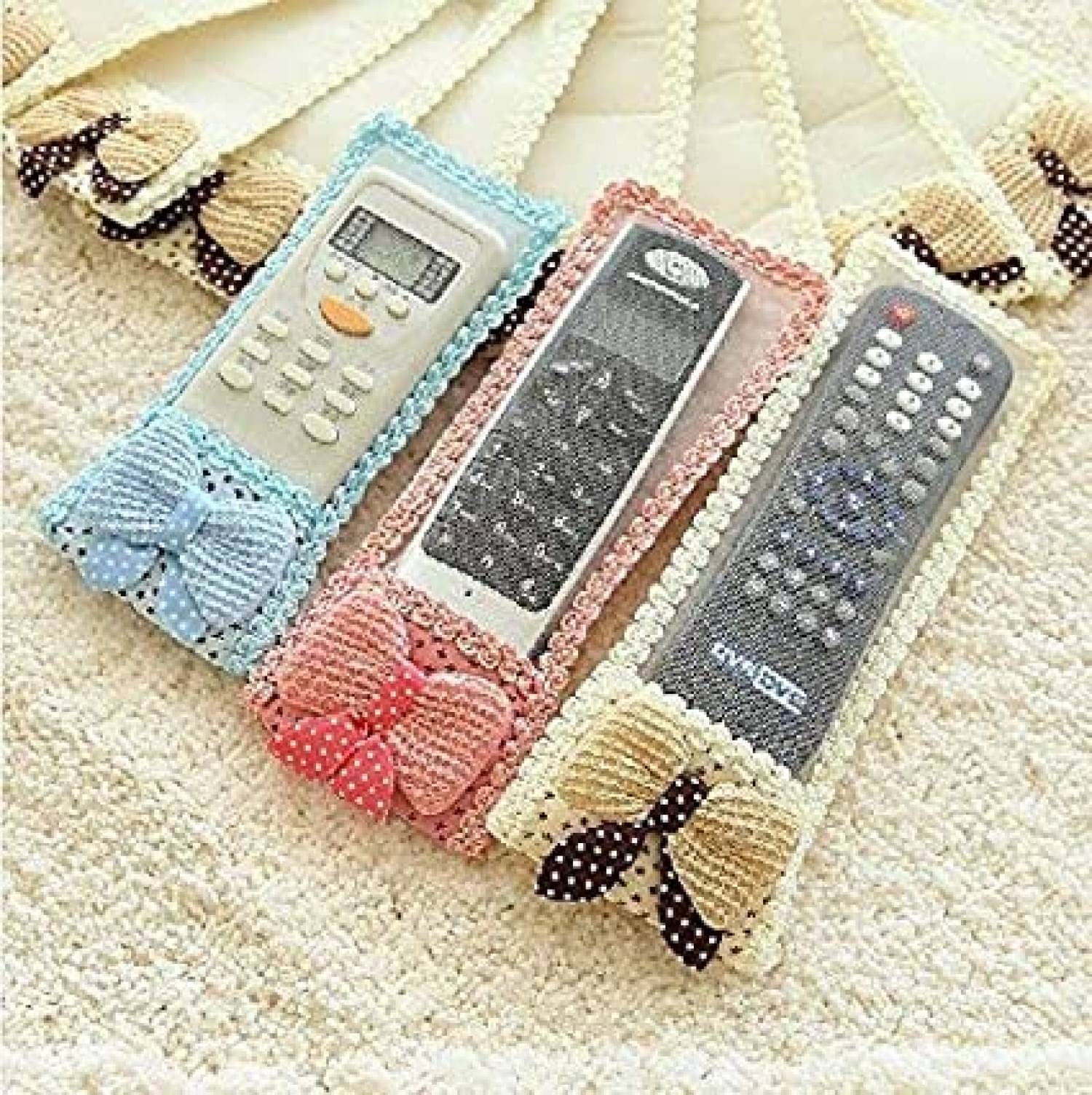     			Fabric Remote Control Case -(Multicolour, 3) Brand: Rian's Online