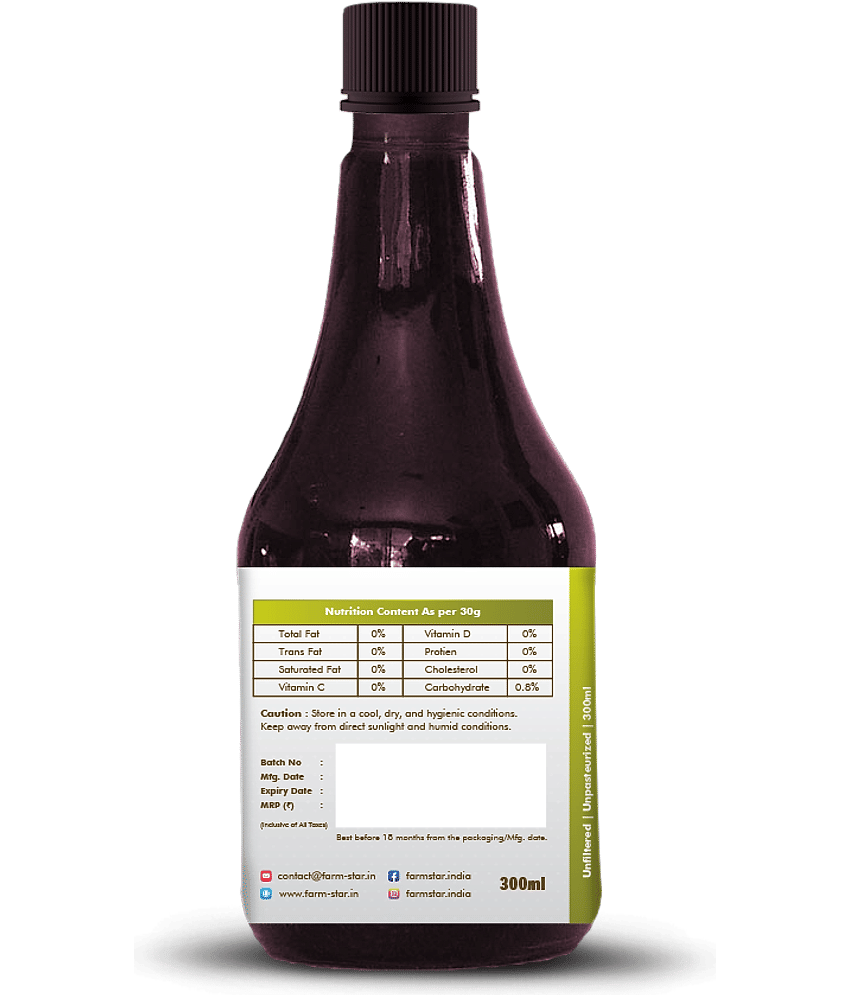 Farm Star -Organic Jaitun- Olive Cider Vinegar Sour 300 ml