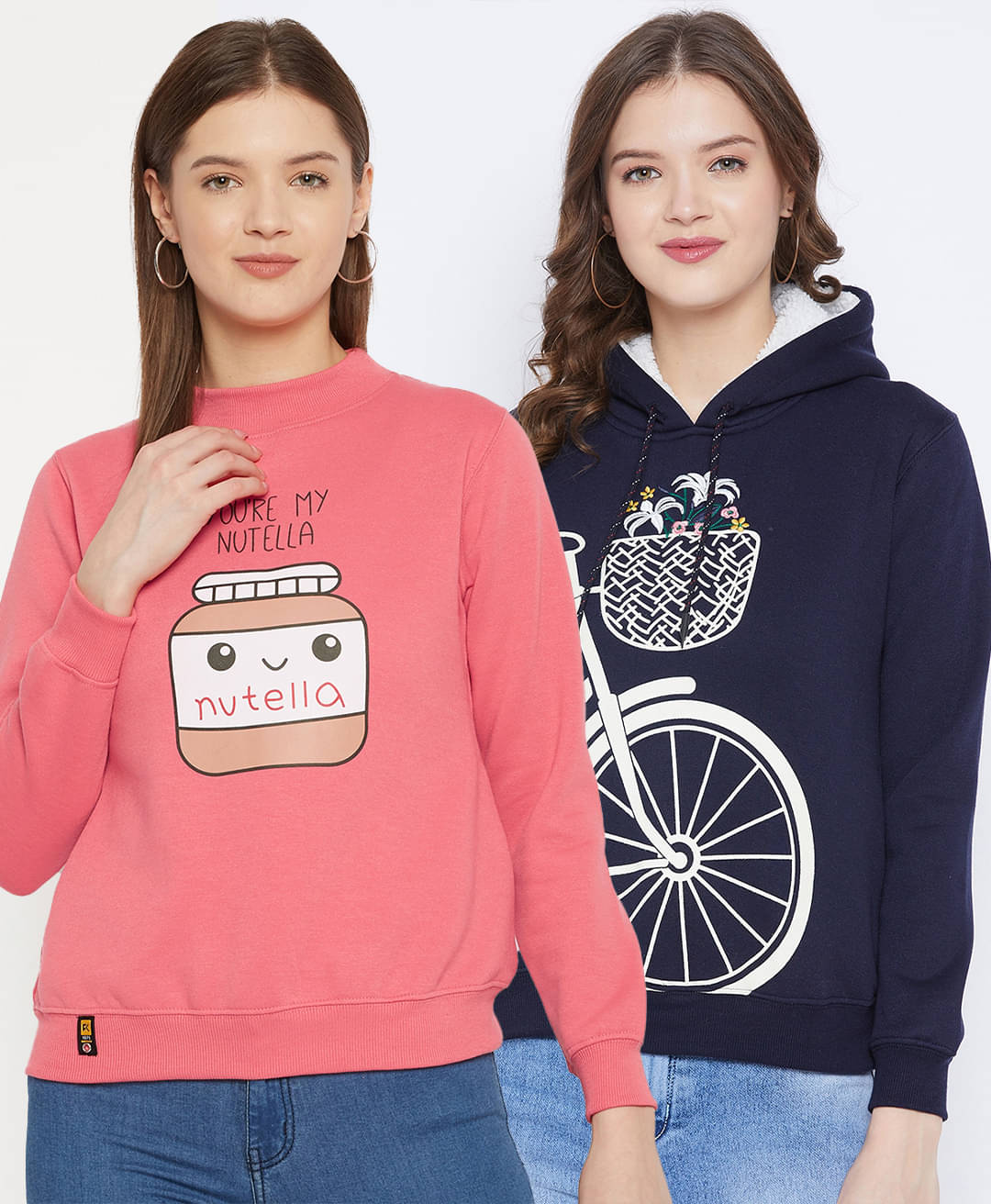 First Krush Women Fleece Hooded Sweatshirt ( Multi Color ) First Krush Women Fleece Hooded Sweatshirt ( Multi Color )