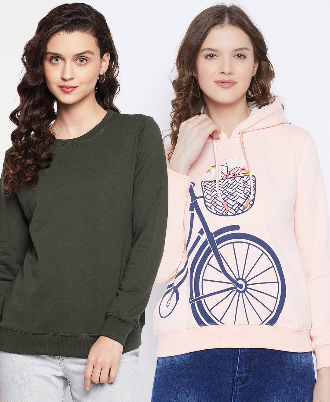 First Krush Women Fleece Hooded Sweatshirt ( Multi Color ) First Krush Women Fleece Hooded Sweatshirt ( Multi Color )
