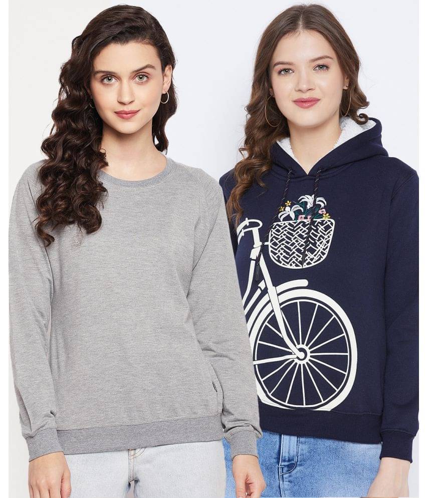 First Krush Women Fleece Hooded Sweatshirt ( Multi Color ) First Krush Women Fleece Hooded Sweatshirt ( Multi Color )