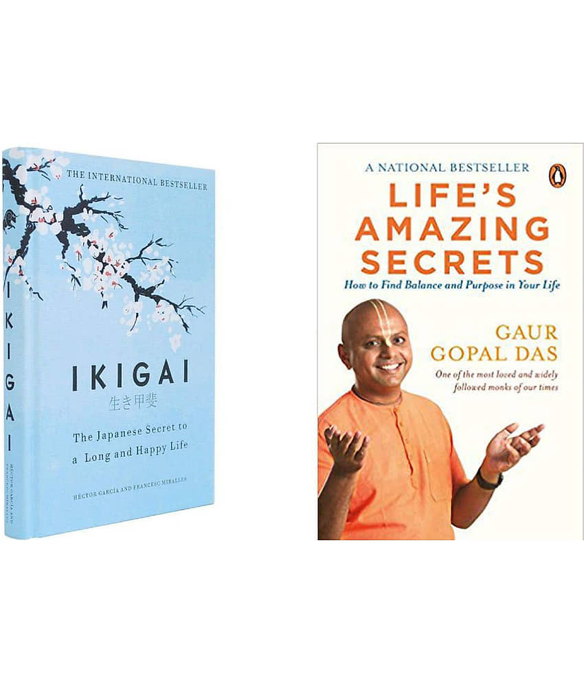 IKIGAI (English, Hardcover,)+(Life's Amazing Secrets, Paperback) - Stationery | Buy online on ZillyBuy