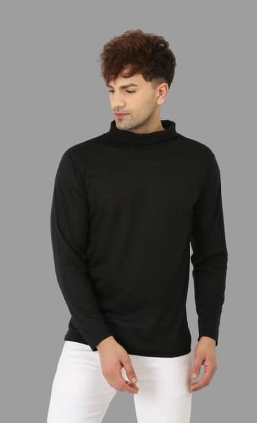 Leotude Pack of 1 Cotton Blend Regular Fit Men's T-Shirt ( Black )