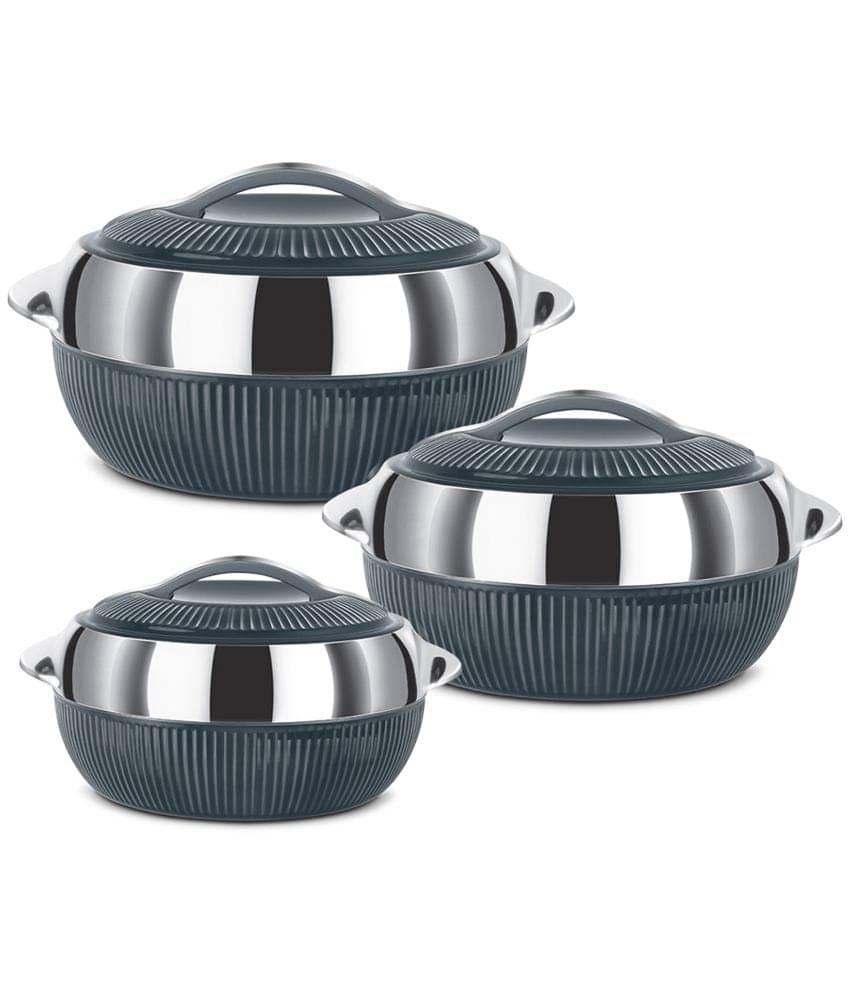     			Milton Fiesta Insulated Casserole (Grey, Set of 3)