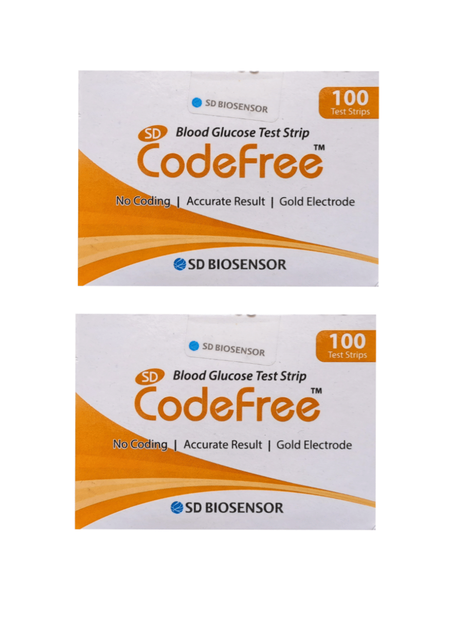     			Sd Biosensor Codefree Blood Glucose 200 Test Strips (Pack of 2X100)