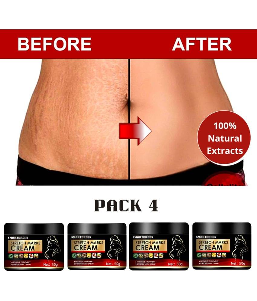     			Smartdrops Pragnancy Stretch Mark Remove Cream Shaping & Firming Cream 50 g - Pack of 4