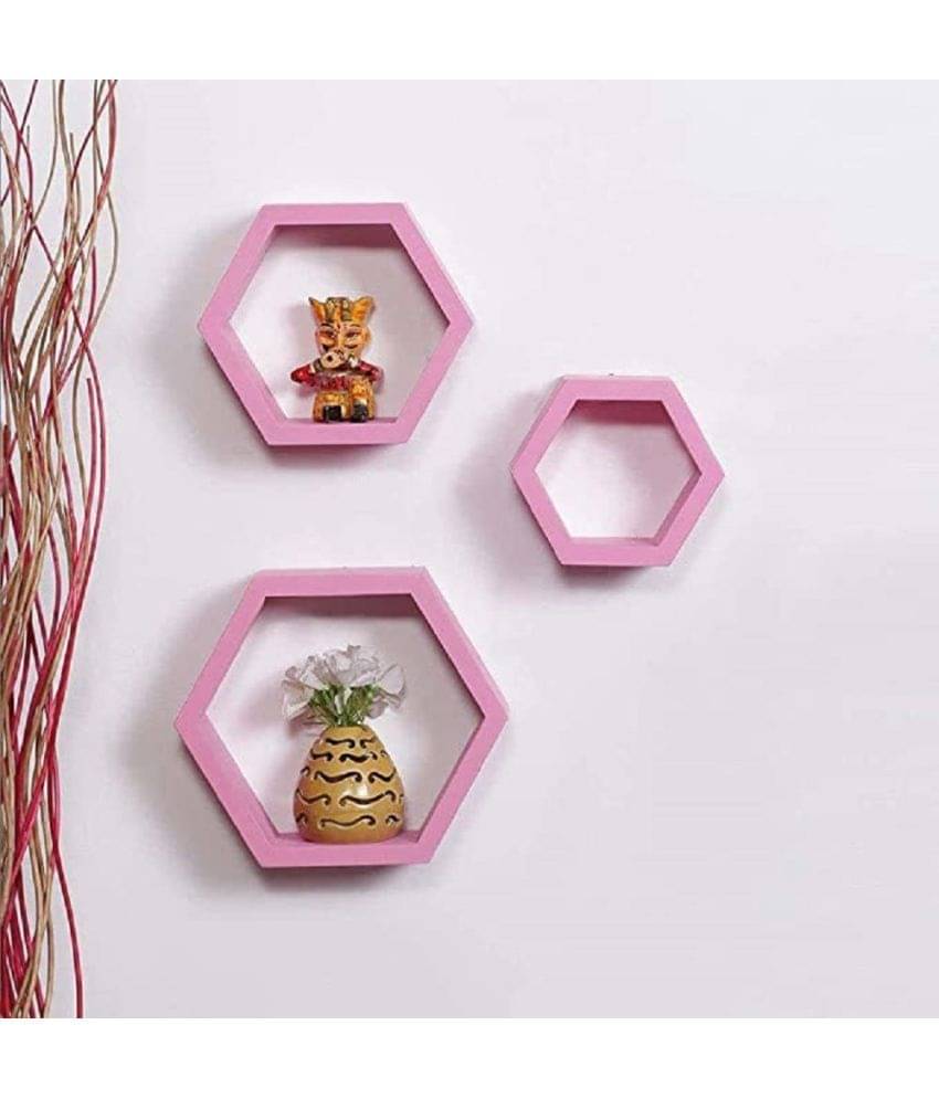     			TFS Floating Shelves Pink MDF - Pack of 1