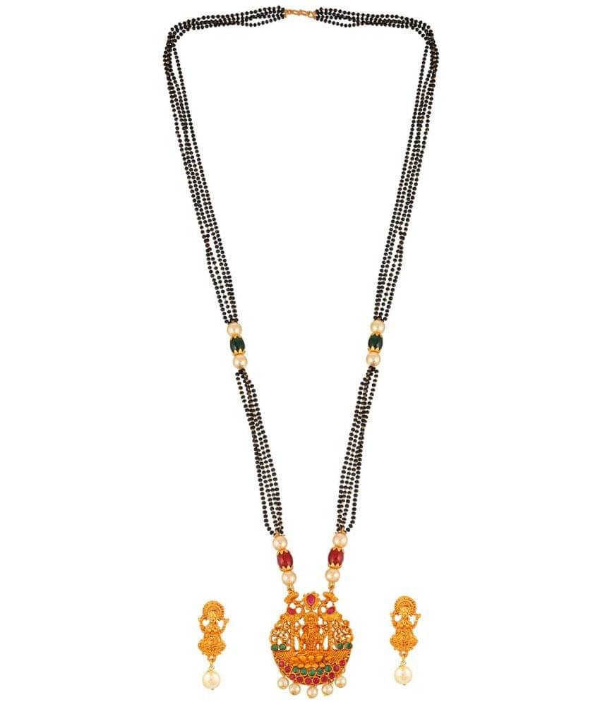     			YAJUS - Golden Mangalsutra Set ( Pack of 1 )