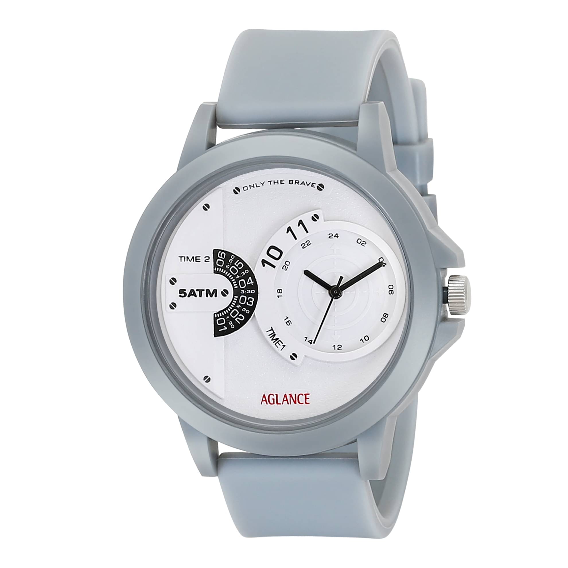     			Aglance - Light Grey Silicon Analog Men's Watch