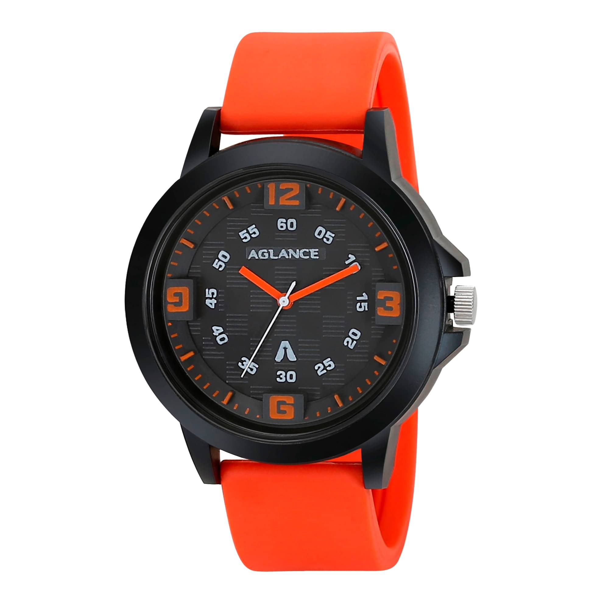     			Aglance - Orange Silicon Analog Men's Watch