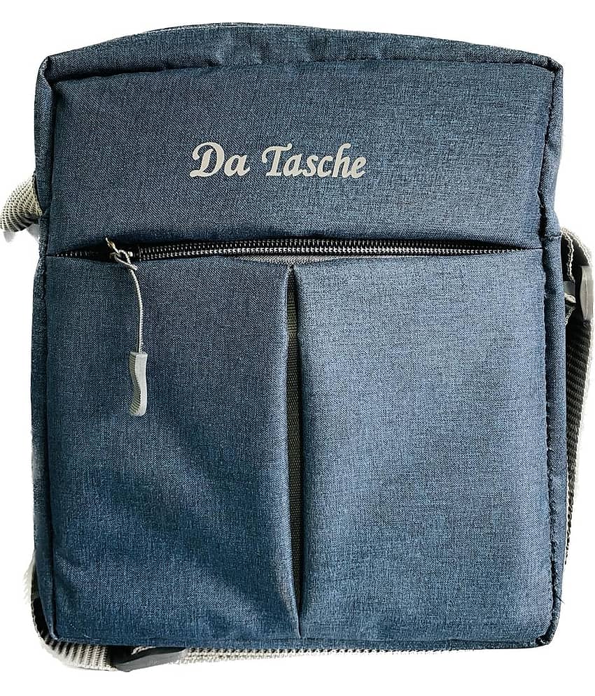 Da Tasche - Blue Solid Messenger Bag - Handbags | Buy online on ZillyBuy