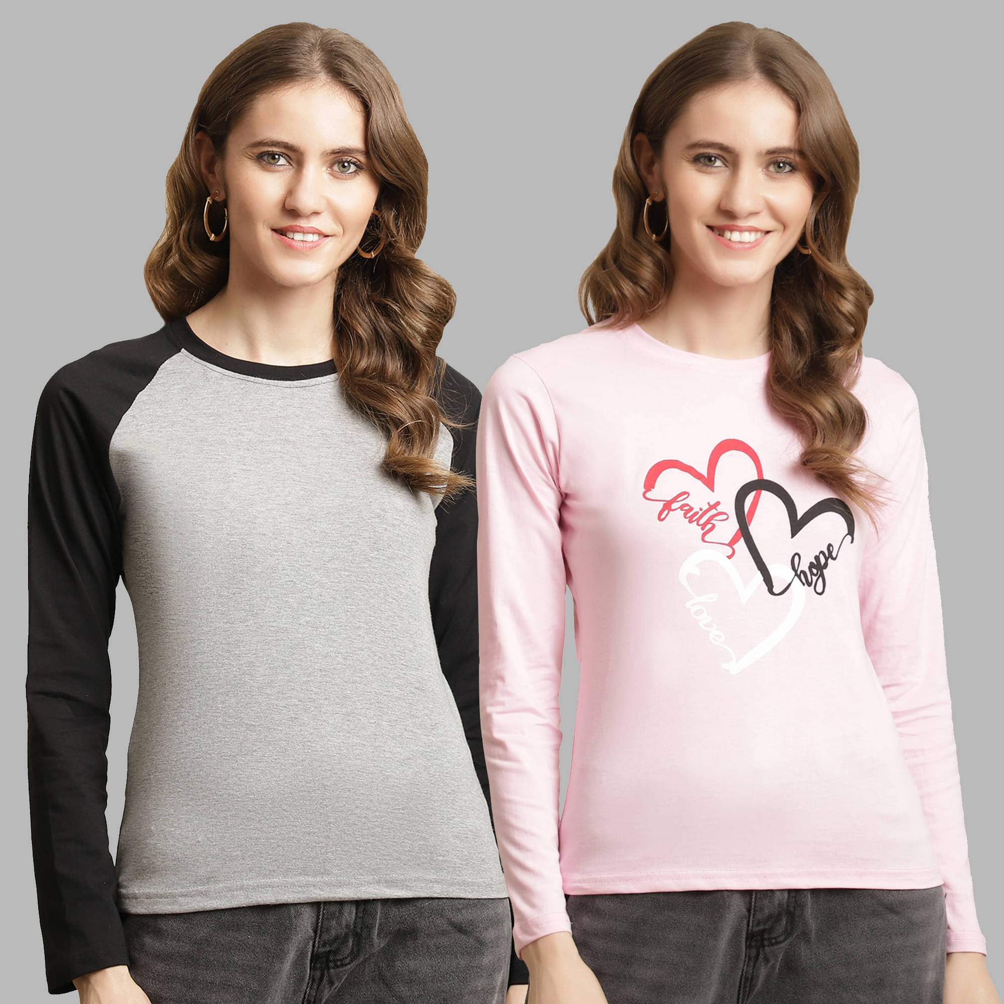 Fabflee Women Cotton Colorblock Regular Fit Round Neck T-Shirt ( Multicolor ) Fabflee Women Cotton Colorblock Regular Fit Round Neck T-Shirt ( Multicolor )