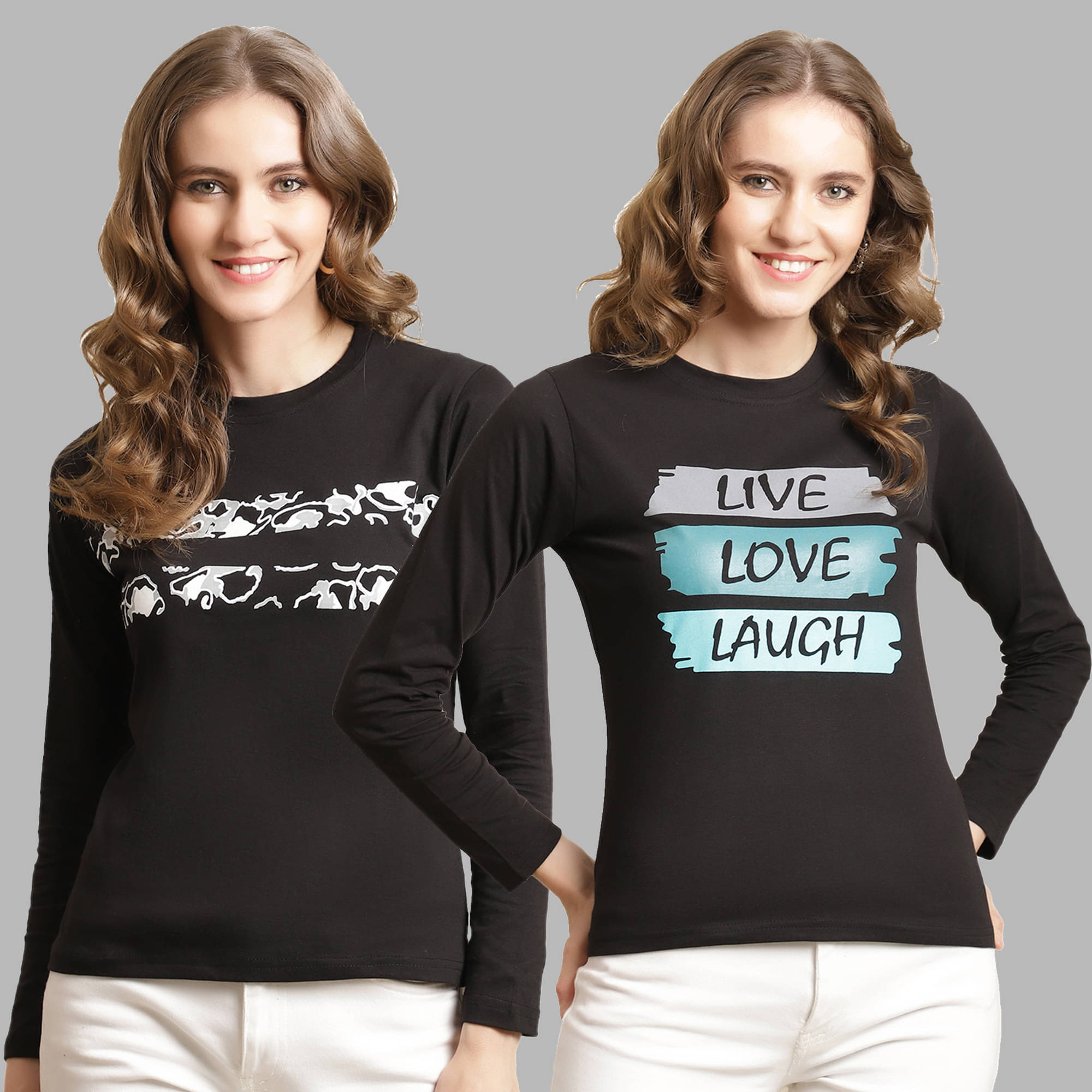 Fabflee Women Cotton Colorblock Regular Fit Round Neck T-Shirt ( Multicolor ) Fabflee Women Cotton Colorblock Regular Fit Round Neck T-Shirt ( Multicolor )