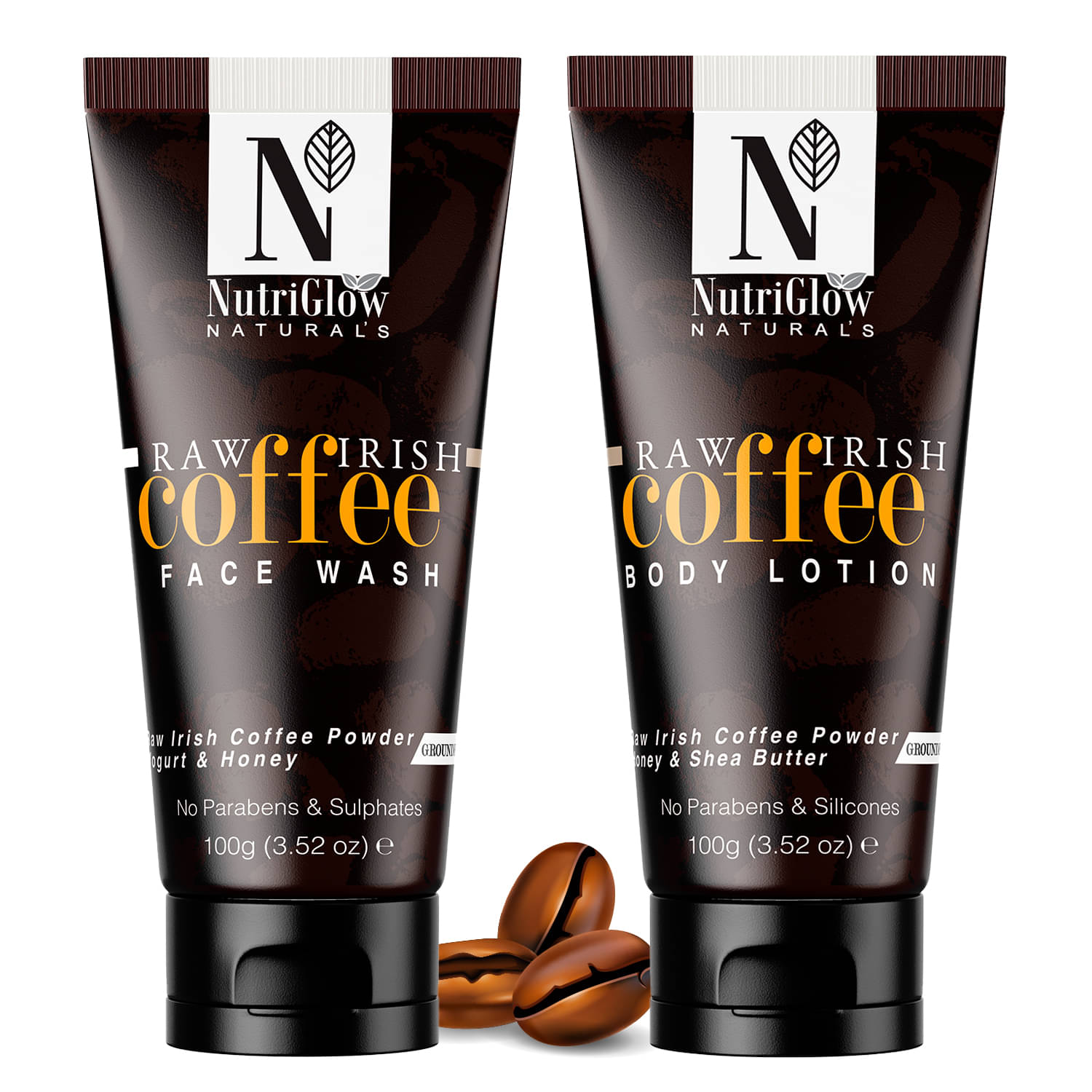 NutriGlow NATURAL'S Coffee Face Wash (100gm) & Coffee Body Lotion (100gm ) for Glowing Skin NutriGlow NATURAL'S Coffee Face Wash (100gm) & Coffee Body Lotion (100gm ) for Glowing Skin