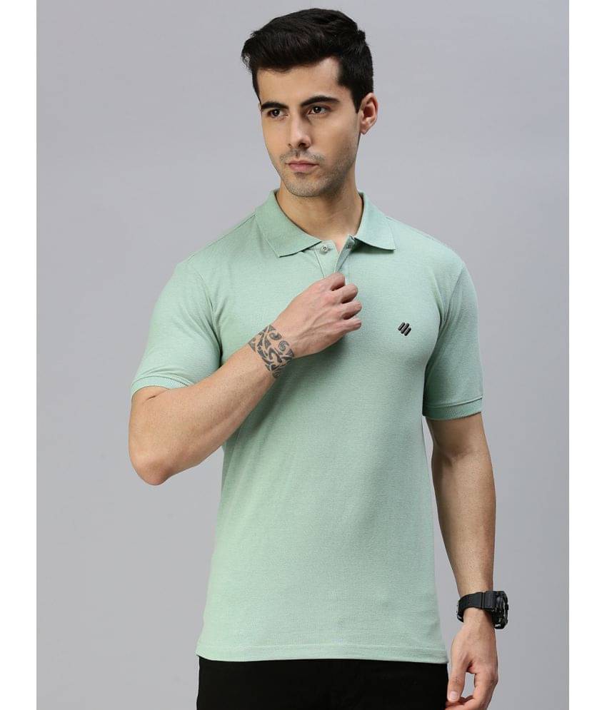     			ONN Pack of 1 Cotton Blend Regular Fit Solid Half Sleeves Men's Polo T Shirt ( Green )