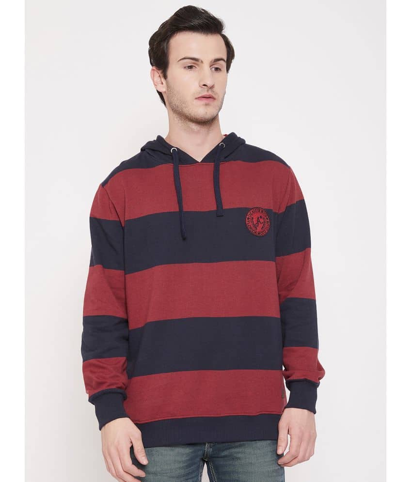 AUSTIN WOOD - Navy Cotton Blend Regular Fit Men's Sweatshirt ( Pack of 1 )