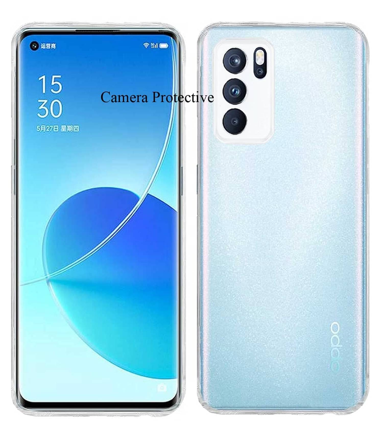     			Case Vault Covers - Transparent Silicon Silicon Soft cases Compatible For Oppo Reno 6 pro ( Pack of 1 )