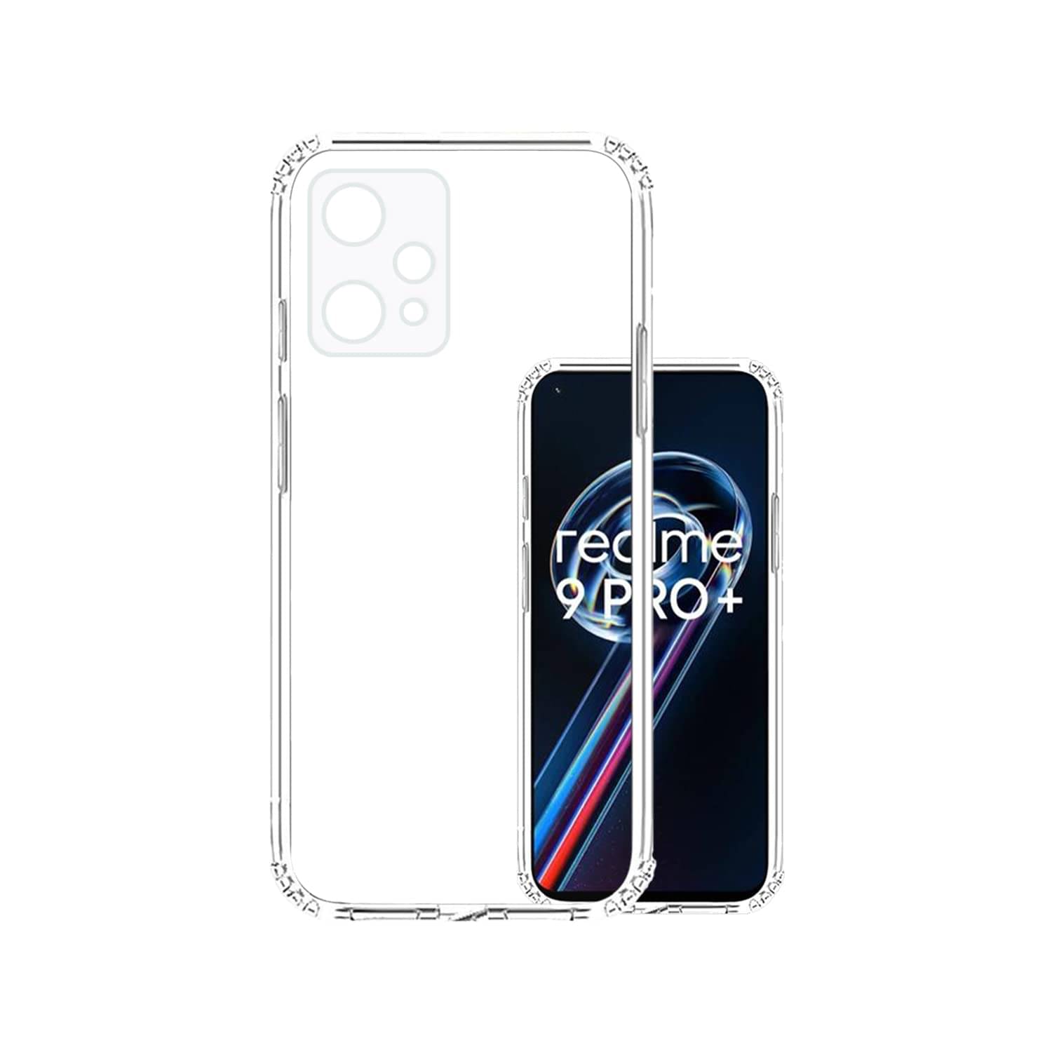    			Case Vault Covers - Transparent Silicon Silicon Soft cases Compatible For Realme 9 Pro Plus 5G ( Pack of 1 )