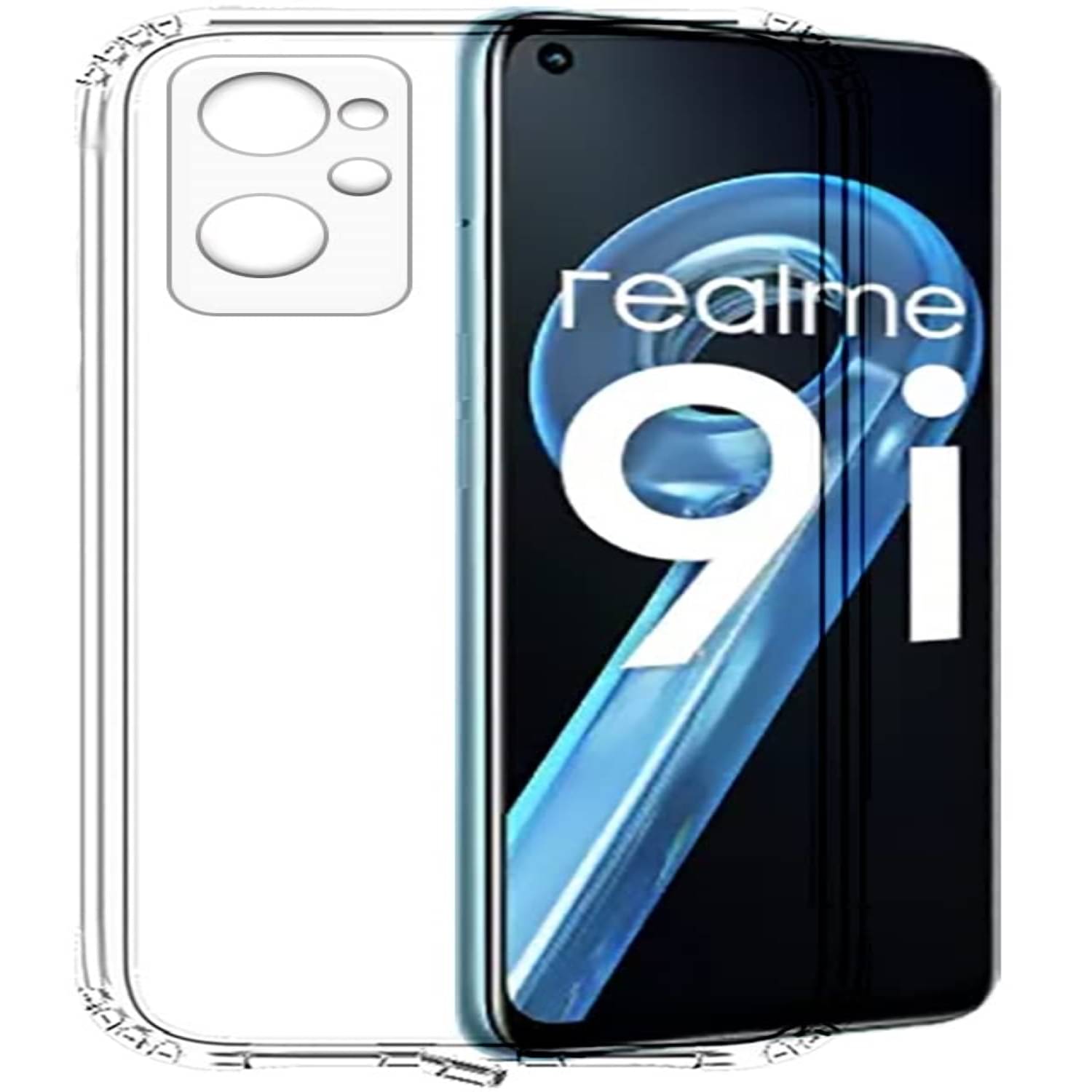     			Case Vault Covers - Transparent Silicon Silicon Soft cases Compatible For Realme 9i ( Pack of 1 )