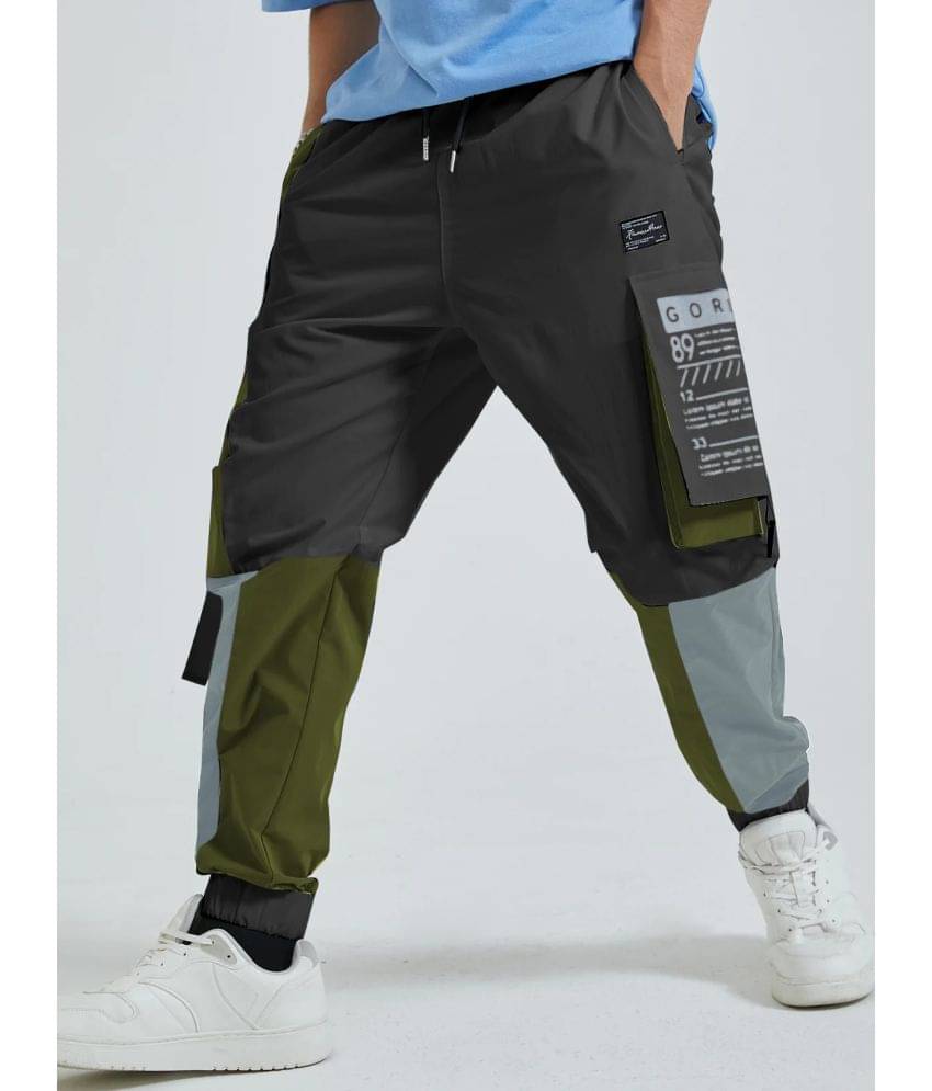     			HVBK - Black Polyester Men's Joggers ( Pack of 1 )