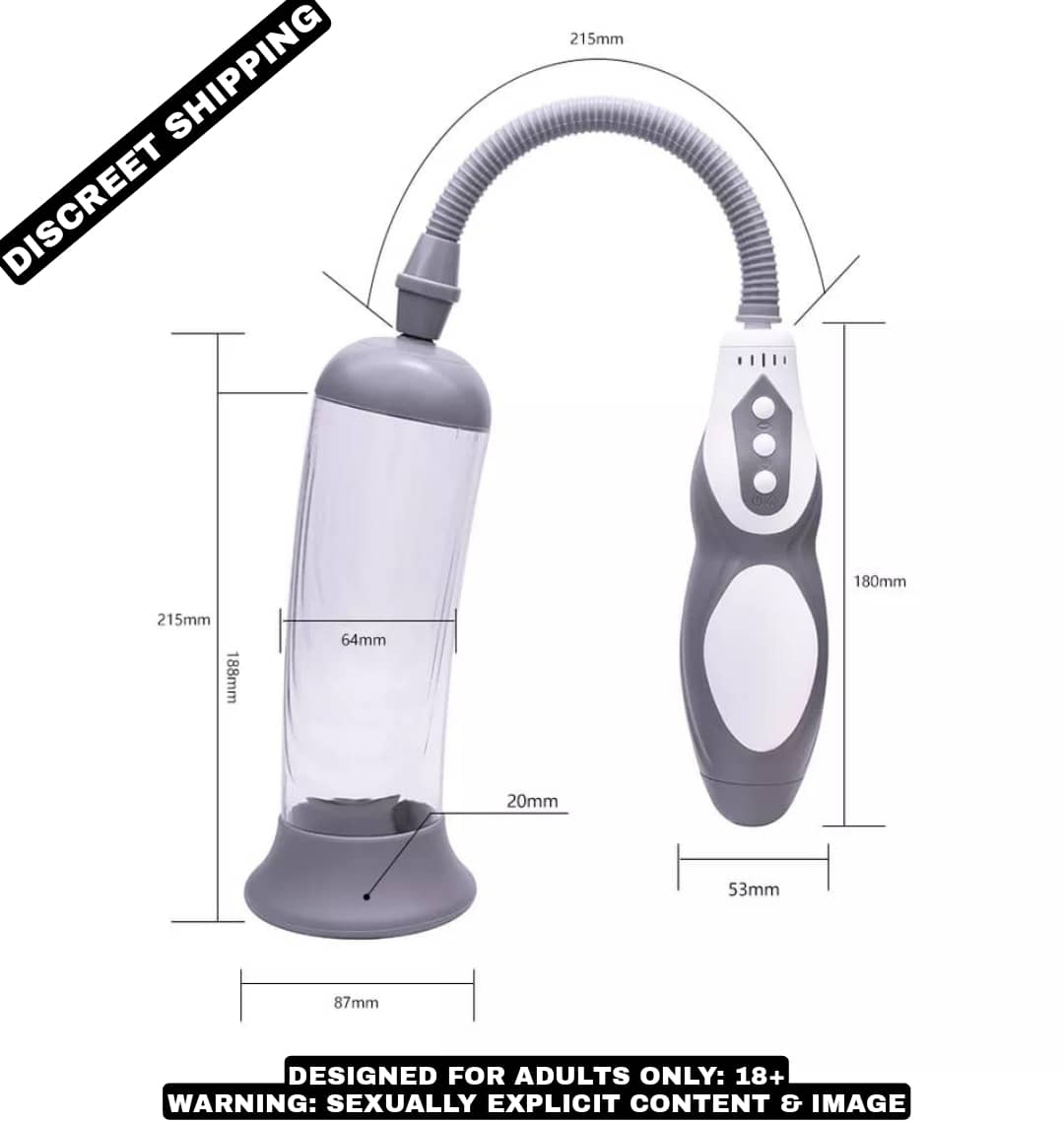 PREMIUM QUALITY USB RECHARGEABLE MALE SUCK VACUUM PENIS ENLARGEMENT  PUMP BY KAMAHOUSE