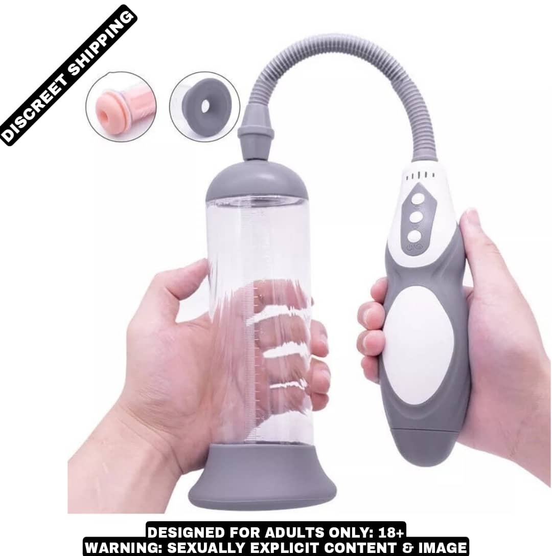 PREMIUM QUALITY USB RECHARGEABLE MALE SUCK VACUUM PENIS ENLARGEMENT  PUMP BY KAMAHOUSE